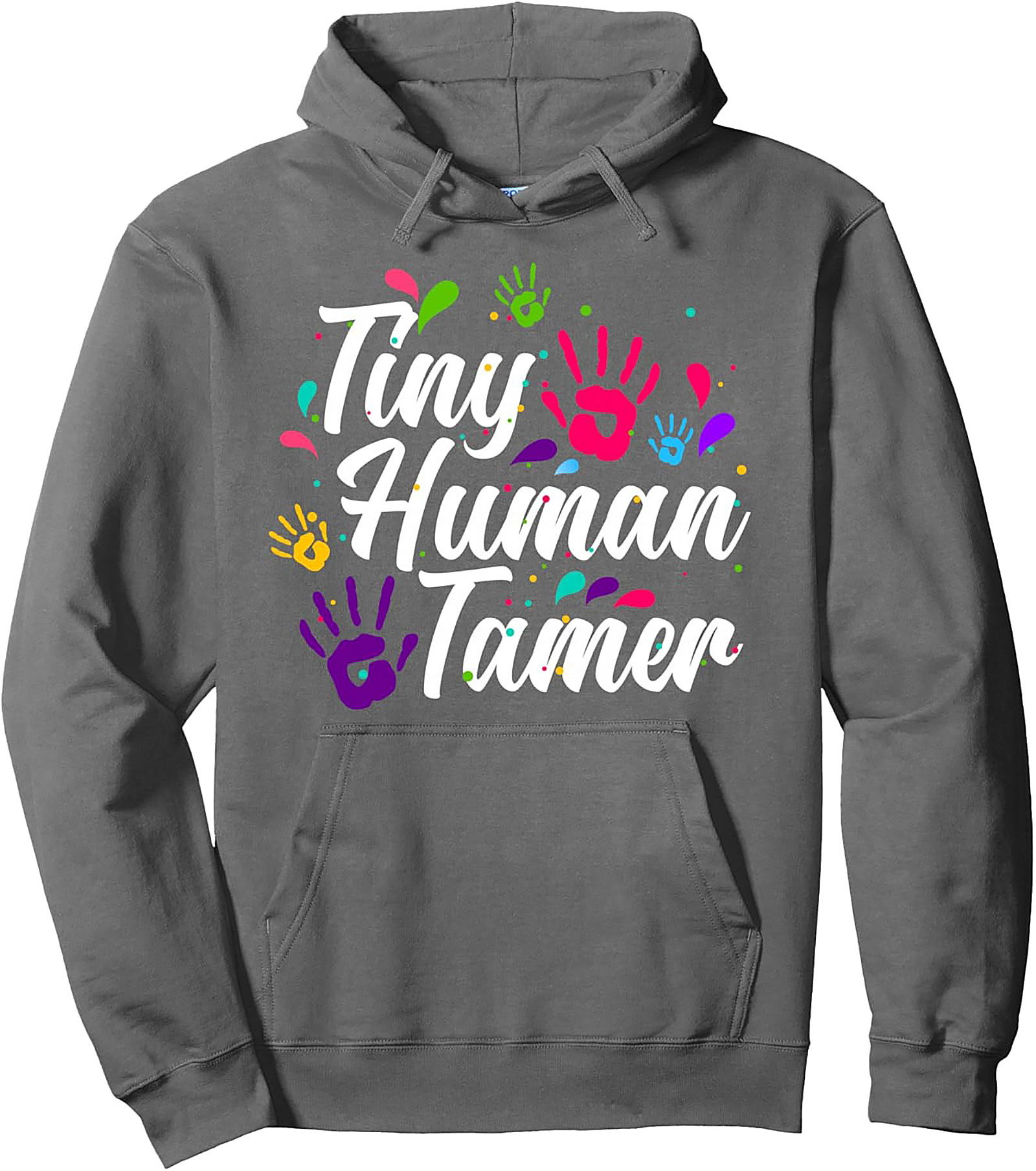 Tiny Human Tamer Pullover Hoodie Parenting Humor Gift
