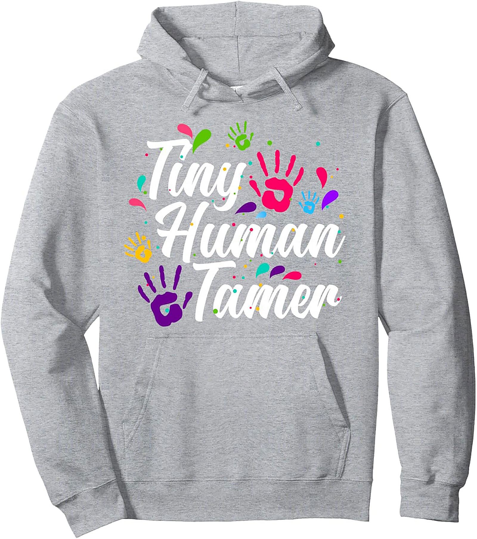 Tiny Human Tamer Pullover Hoodie Parenting Humor Gift