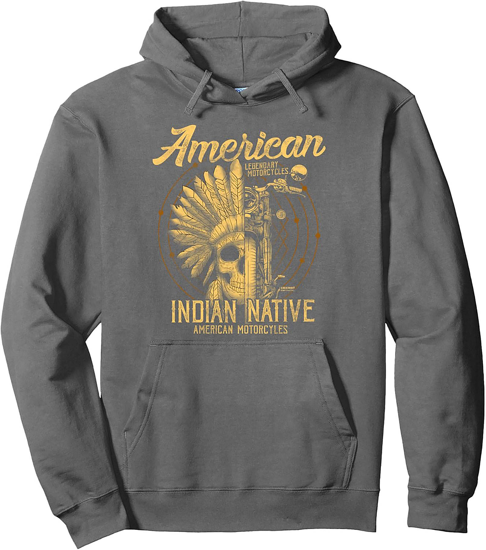 Indian Native Motorcycles Graphic Hoodie Cozy Pullover