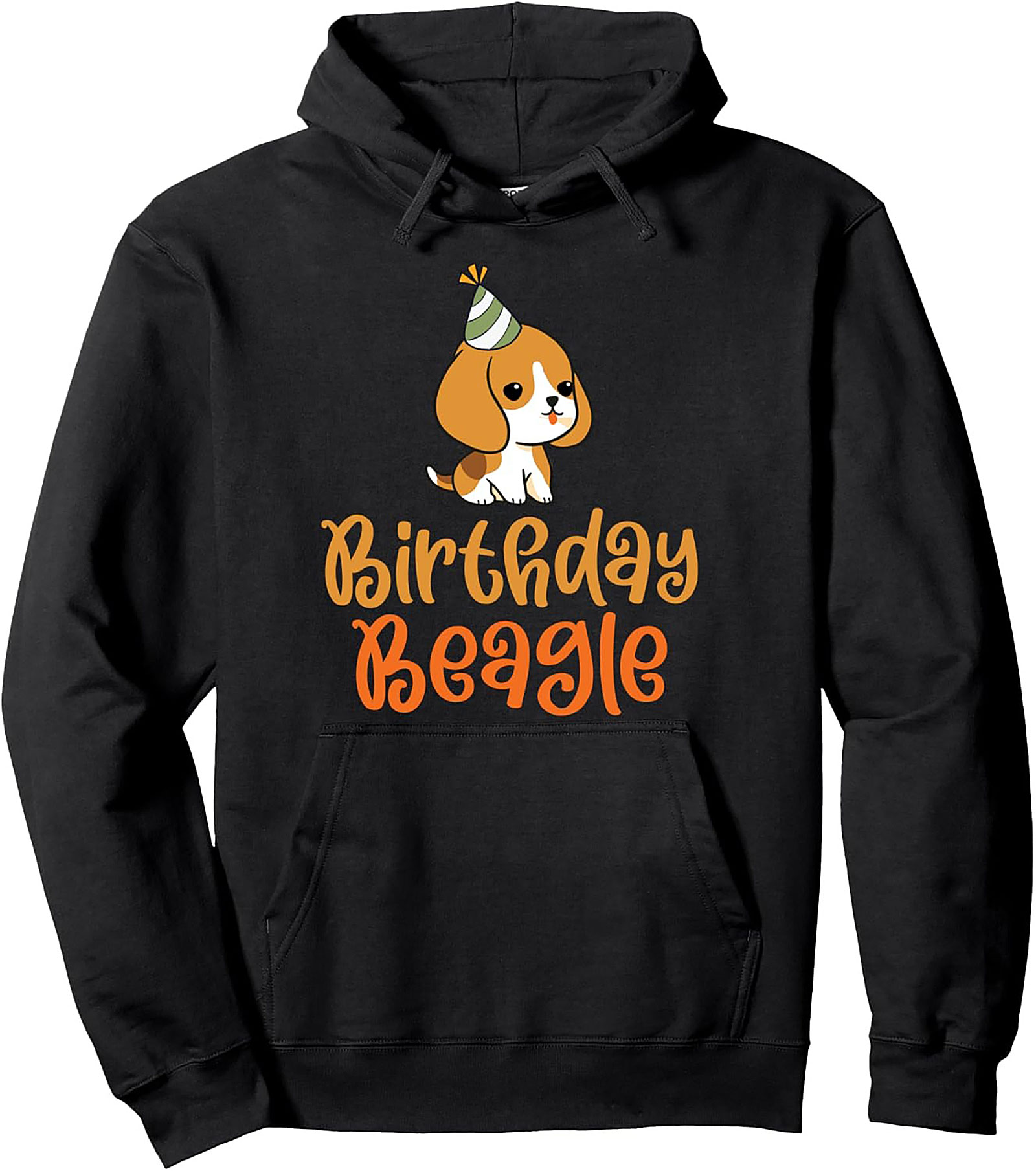 Birthday Beagle Pullover Hoodie | Cute Puppy Dog Graphic Hoodie