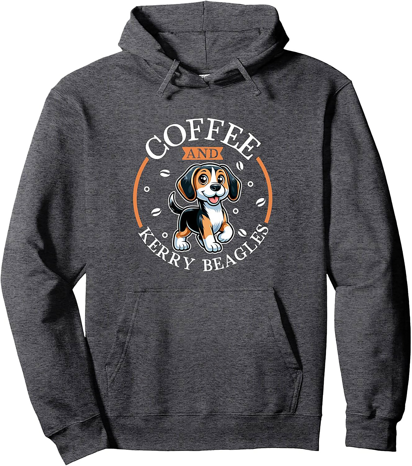 Coffee and Kerry Beagle Graphic Hoodie - Ultimate Dog Lover Pullover