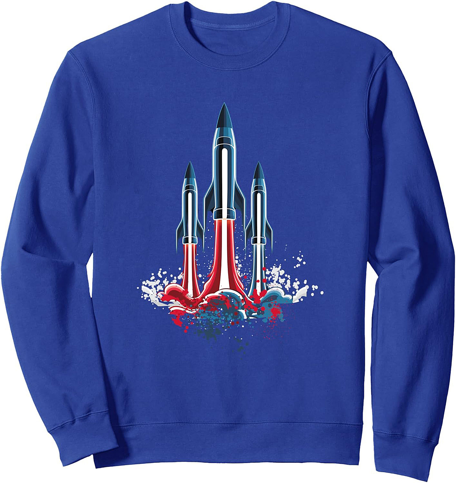 Patriotic Rocket Crewneck Sweatshirt | Cozy Unisex Fit