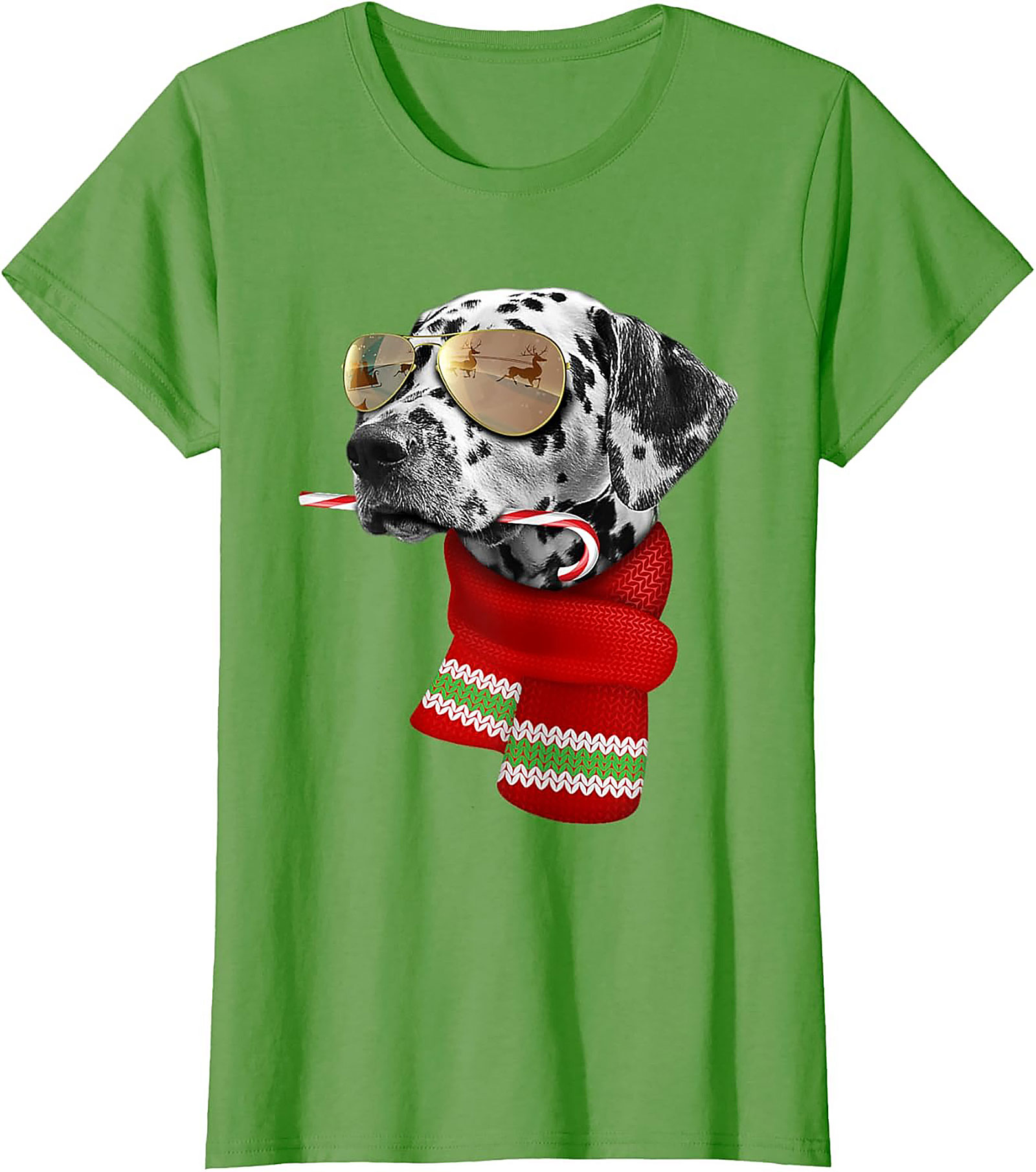Cool Dalmatian Christmas T-shirt – Holiday Dog Graphic Tee