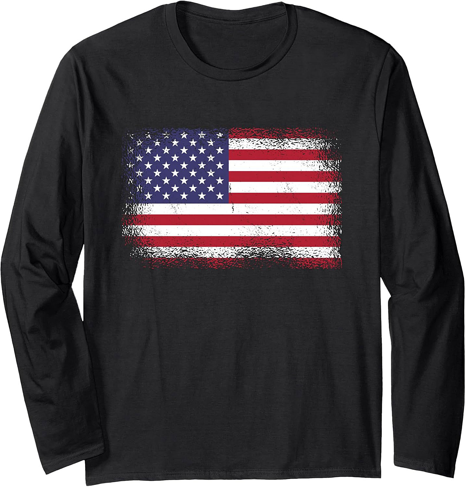 Distressed American Flag Crewneck Sweatshirt | Patriotic Gift