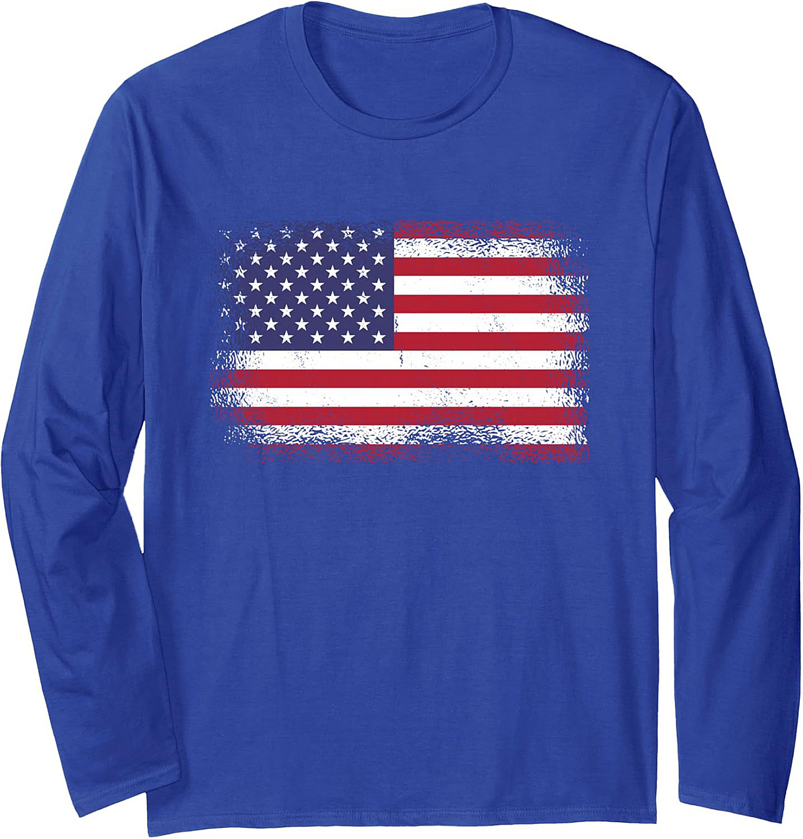 Distressed American Flag Crewneck Sweatshirt | Patriotic Gift