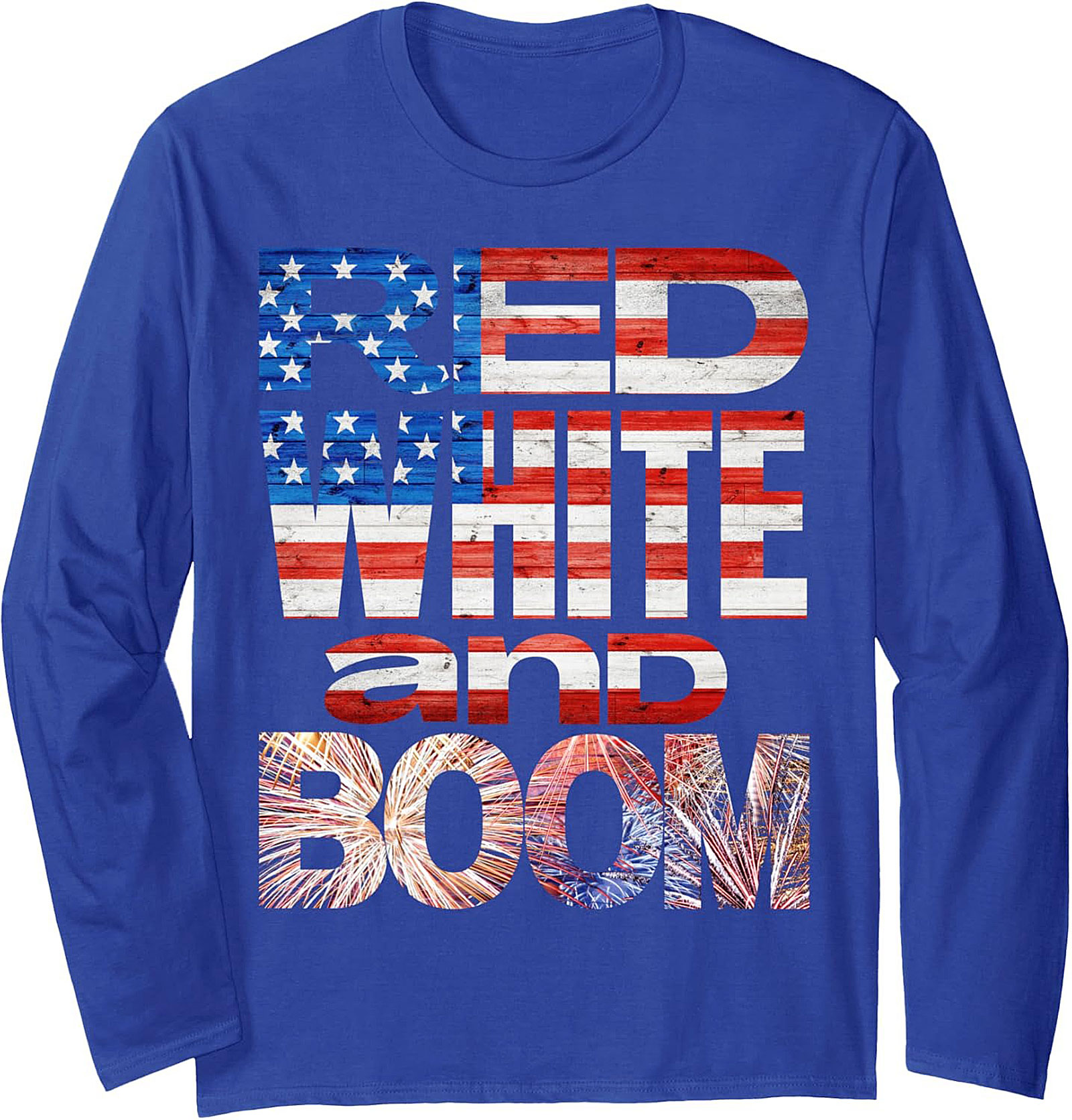 Red White and Boom Patriotic Crewneck Sweatshirt