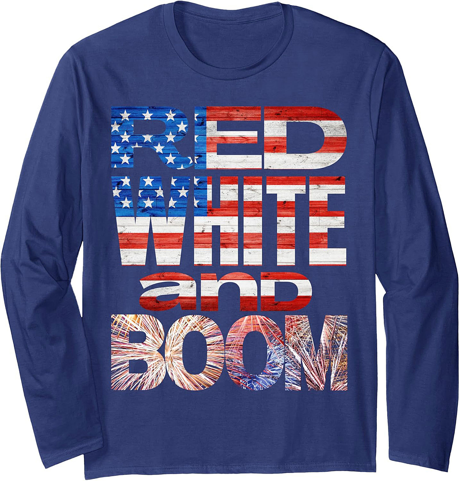 Red White and Boom Patriotic Crewneck Sweatshirt