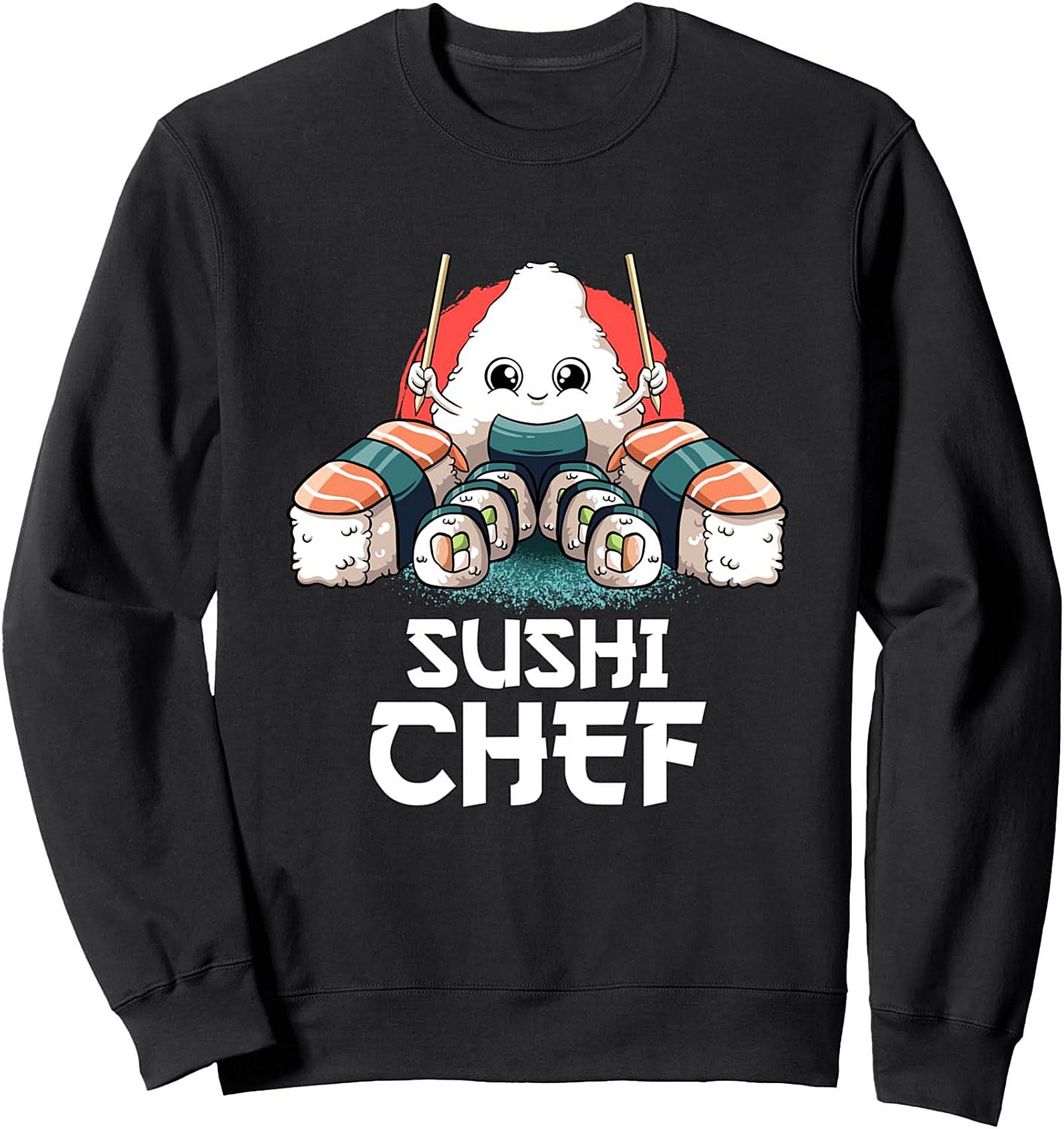 Funny Sushi Chef T-shirt Soft Cotton Graphic Tee