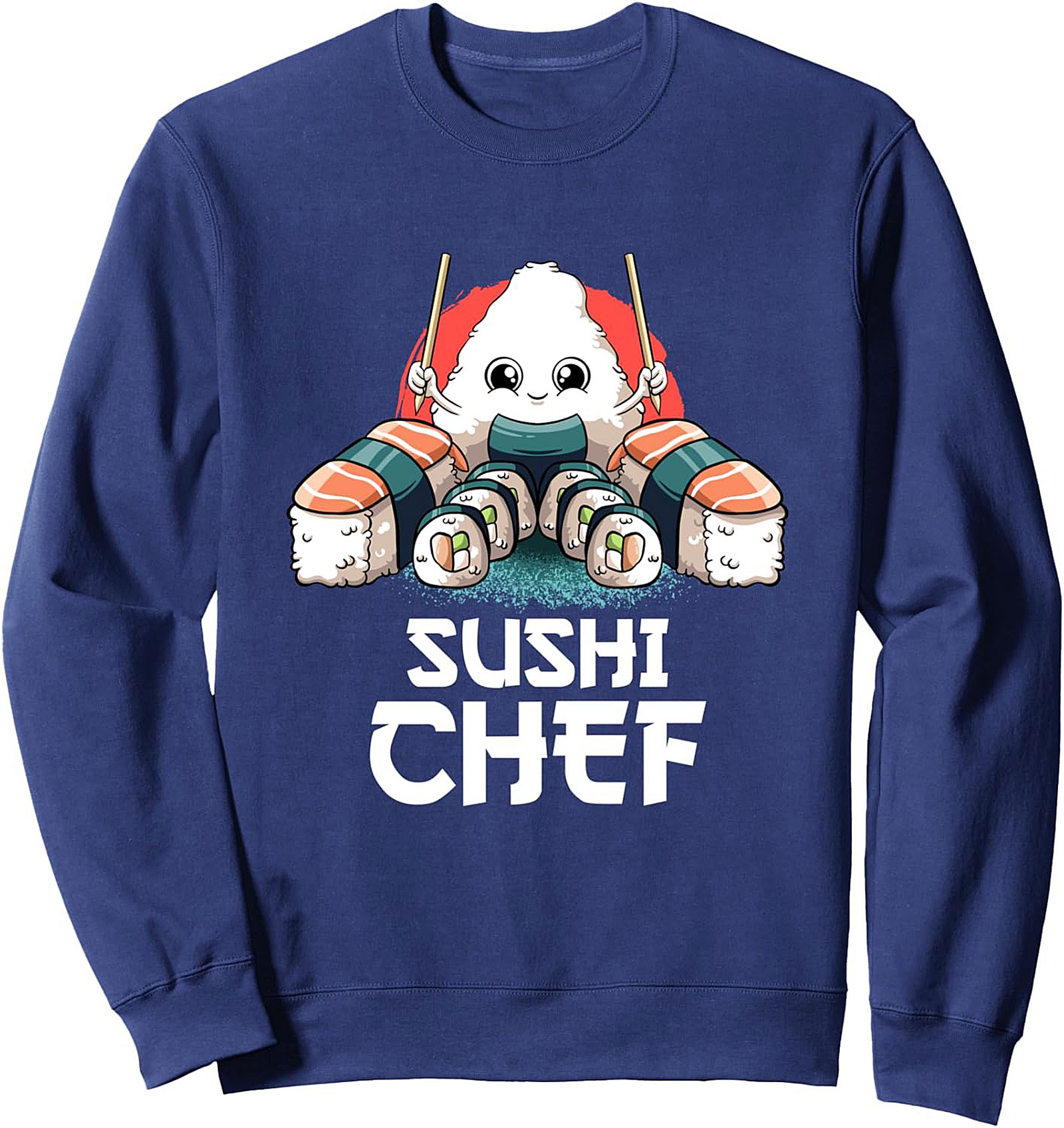 Funny Sushi Chef T-shirt Soft Cotton Graphic Tee