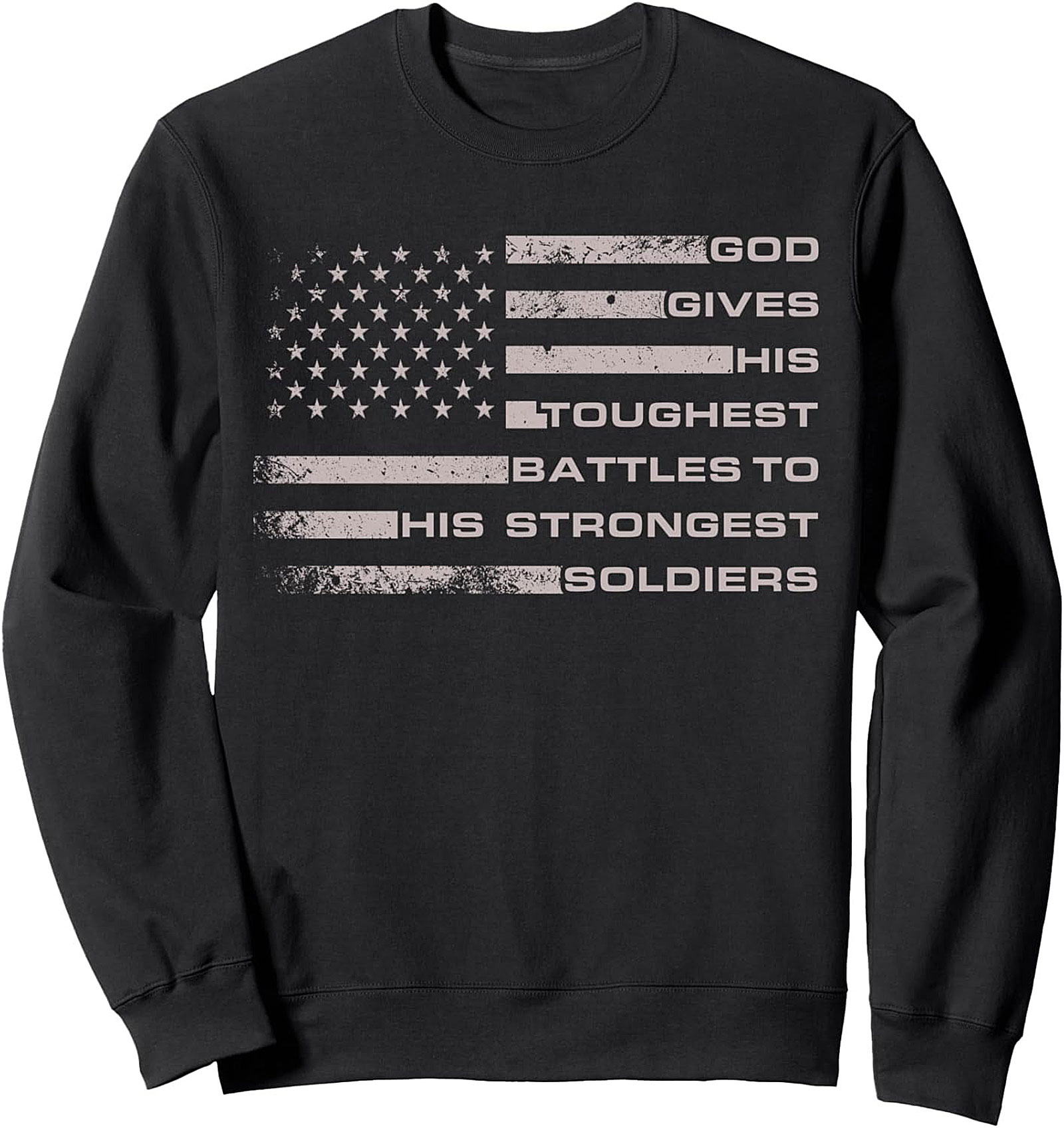Strongest Soldiers Graphic Sweatshirt | Patriotic Crewneck