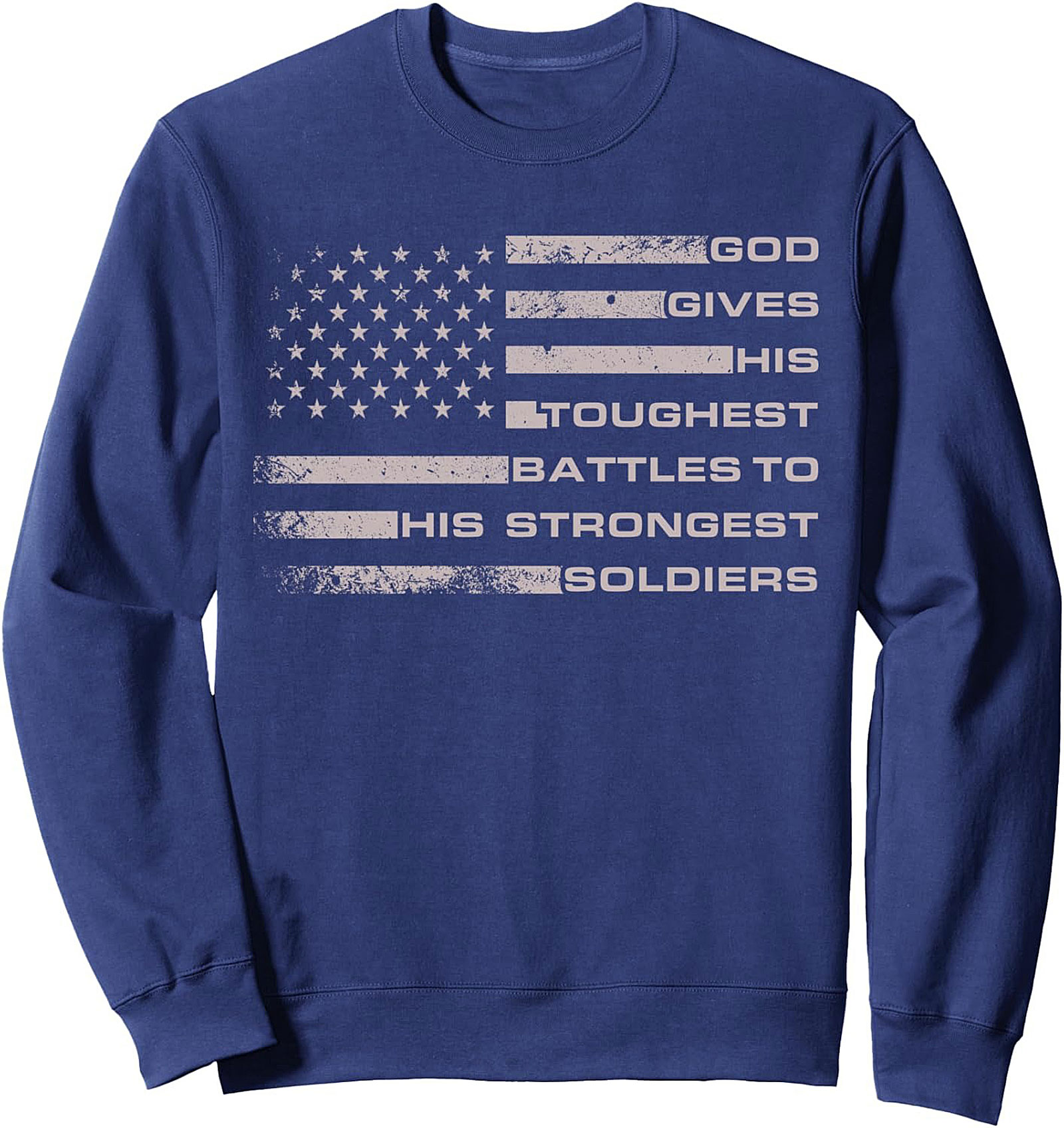 Strongest Soldiers Graphic Sweatshirt | Patriotic Crewneck