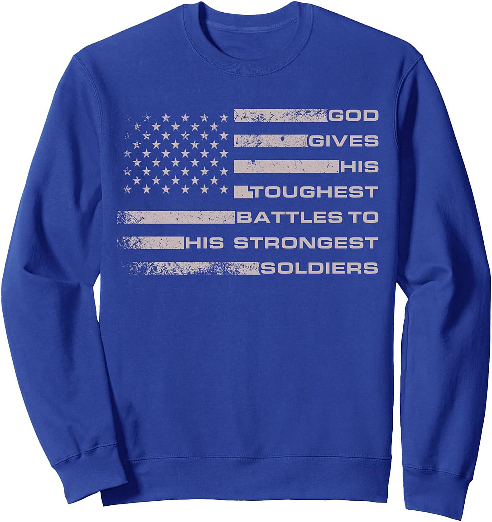 Strongest Soldiers Graphic Sweatshirt | Patriotic Crewneck