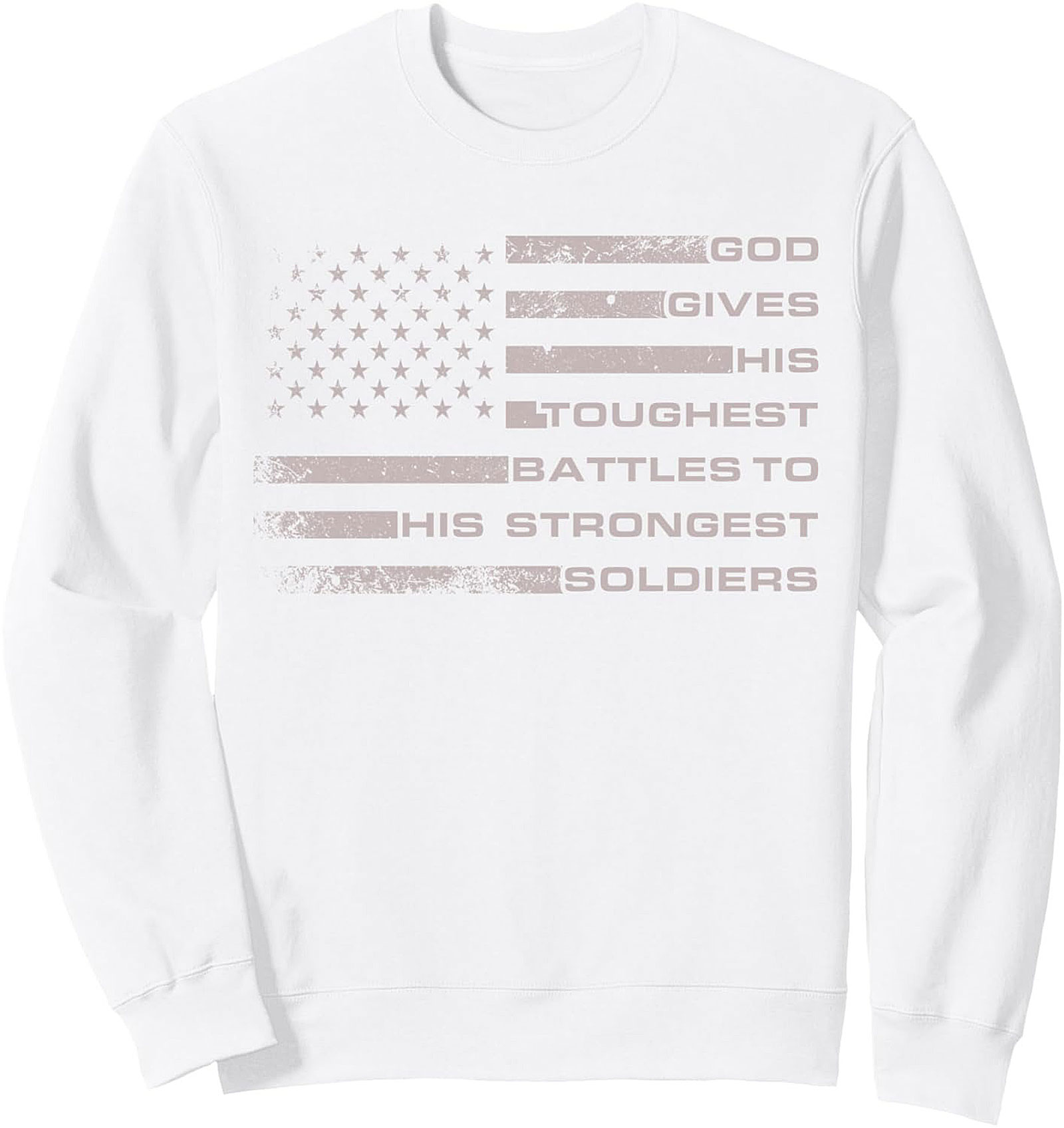Strongest Soldiers Graphic Sweatshirt | Patriotic Crewneck