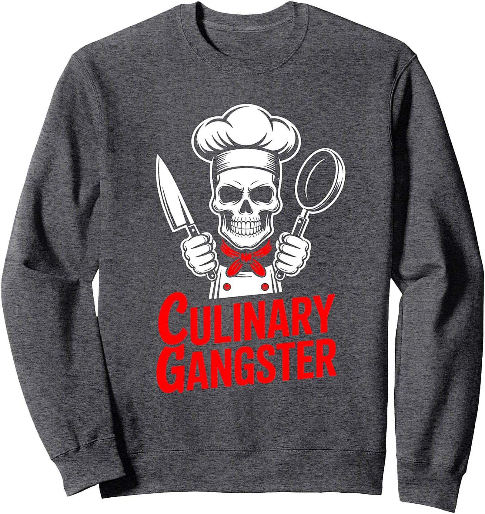 Culinary Gangster T-shirt Funny Chef Skull Graphic Tee