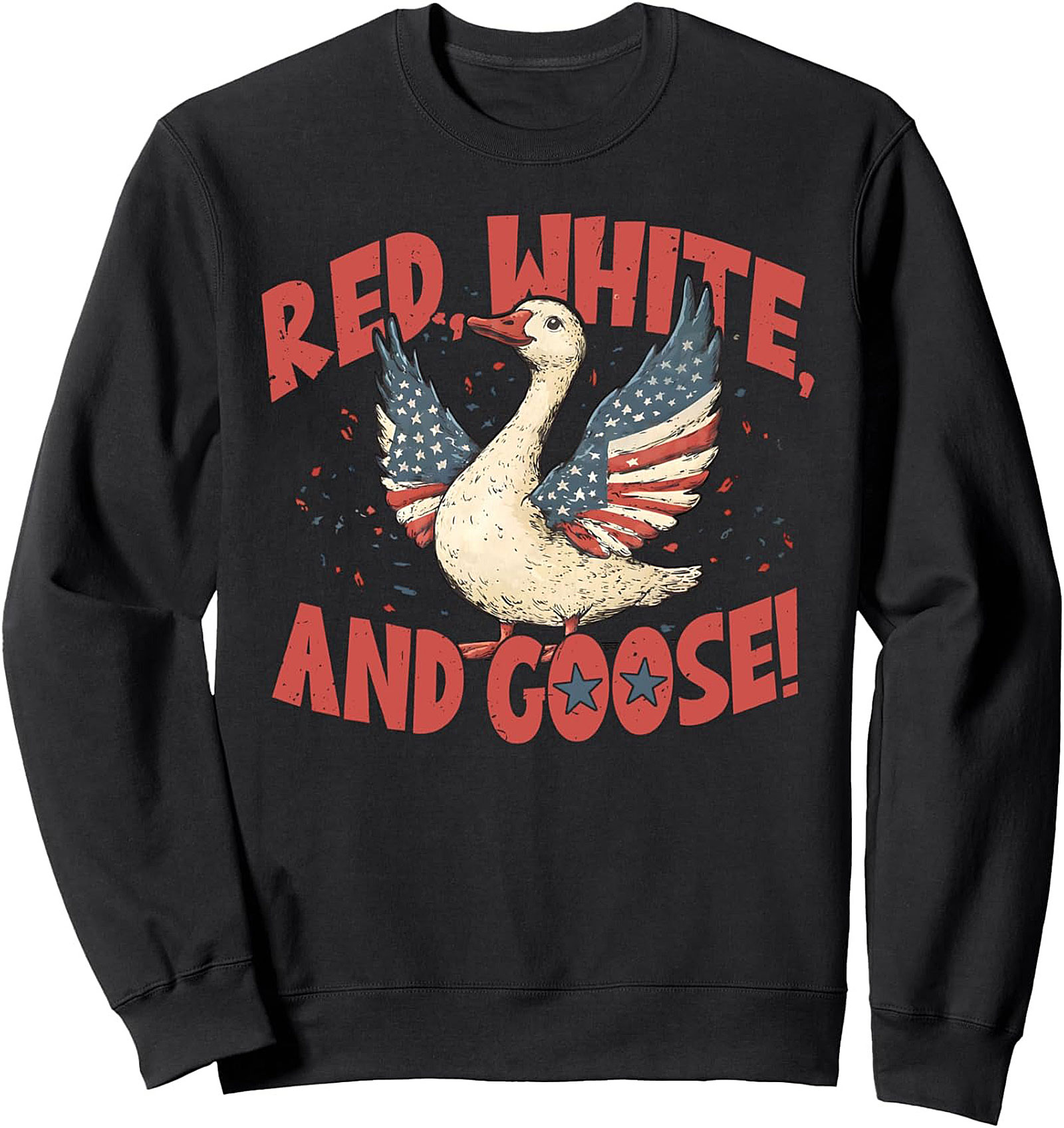 Red, White, and Goose! Patriotic Crewneck Sweatshirt
