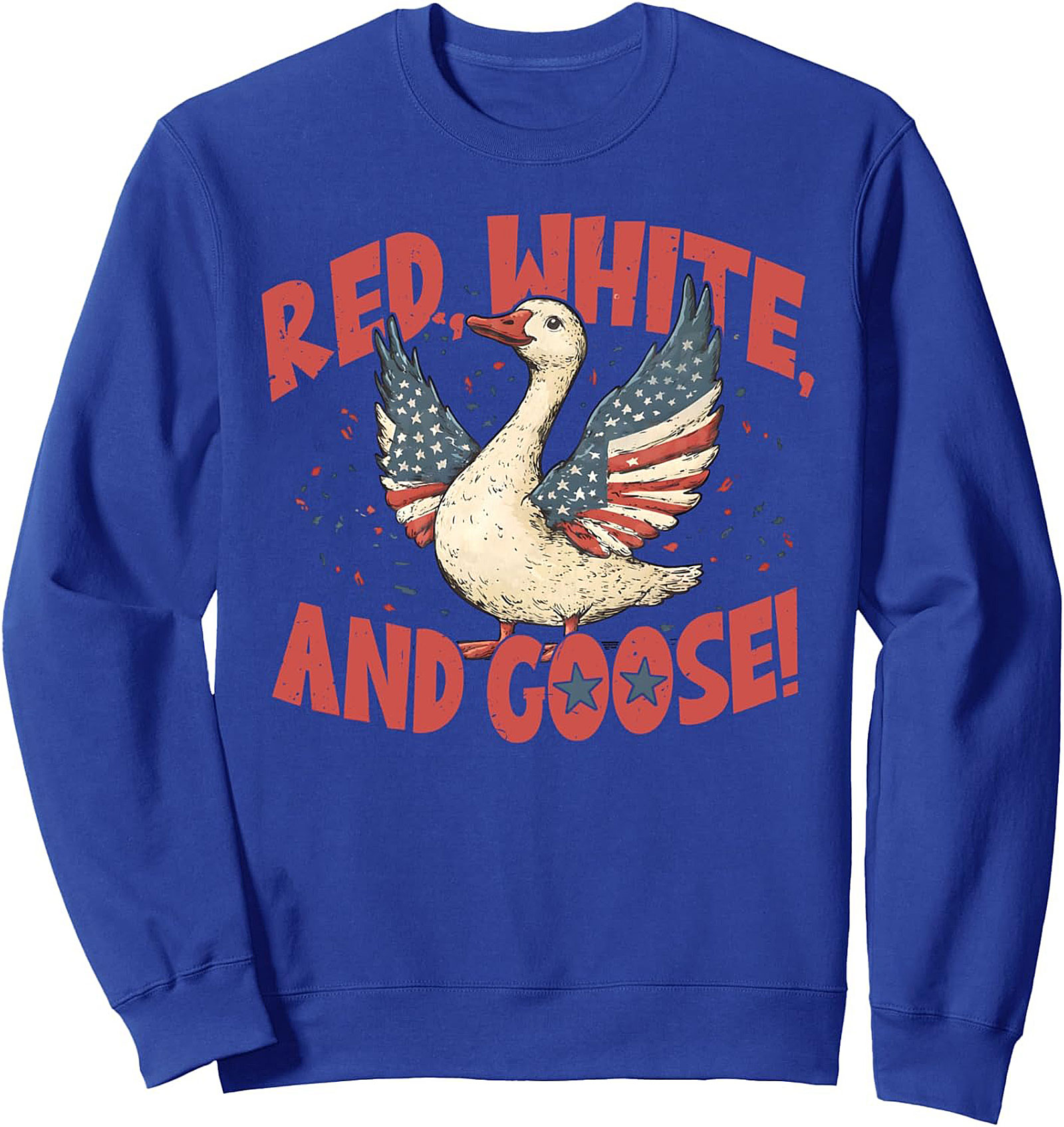 Red, White, and Goose! Patriotic Crewneck Sweatshirt