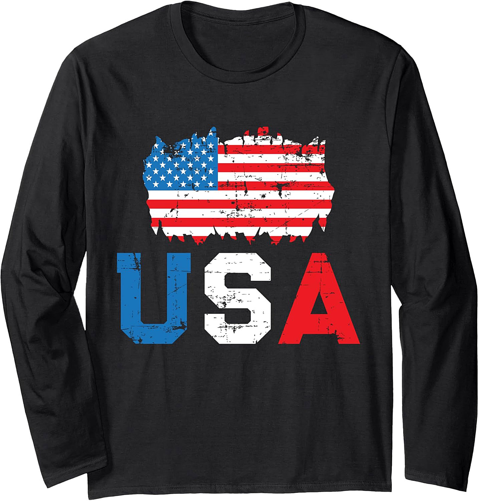 Patriotic USA Crewneck Sweatshirt | Vintage American Flag