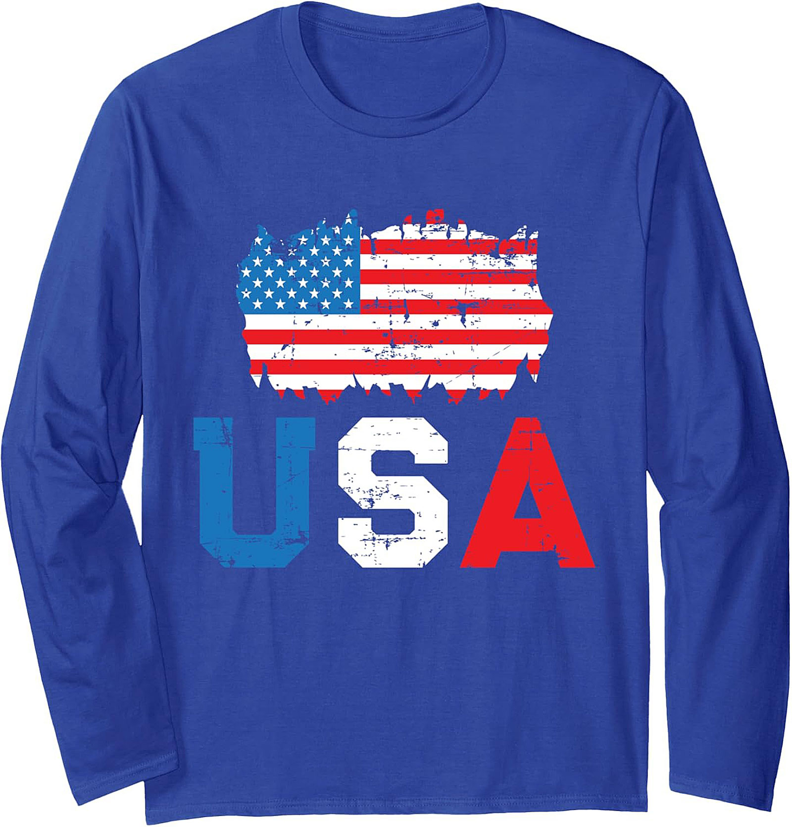 Patriotic USA Crewneck Sweatshirt | Vintage American Flag
