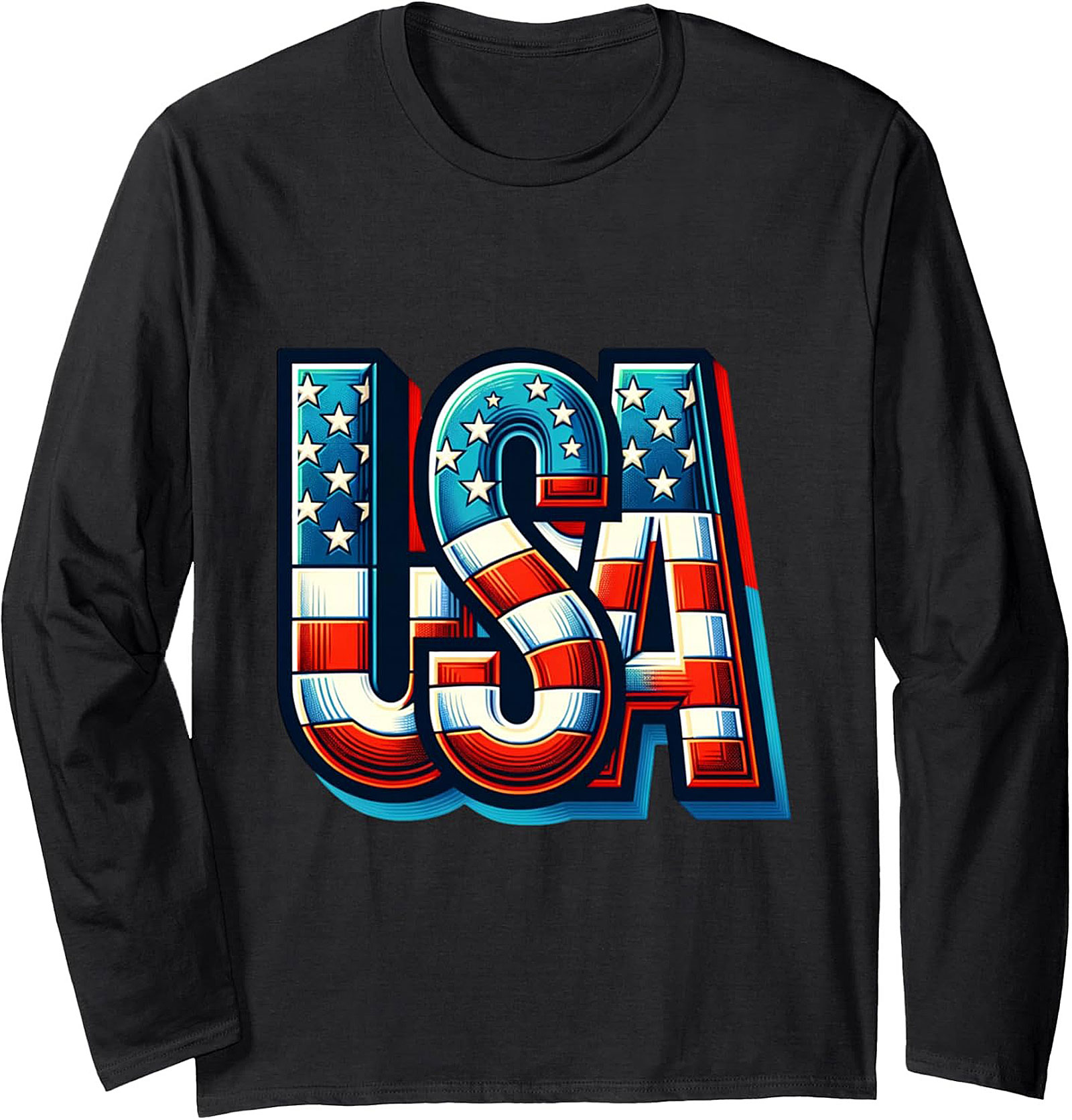 USA Pride Graphic Crewneck Sweatshirt | Cozy Patriotic Pullover