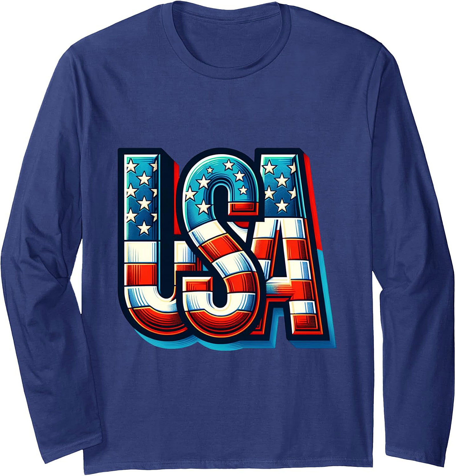 USA Pride Graphic Crewneck Sweatshirt | Cozy Patriotic Pullover