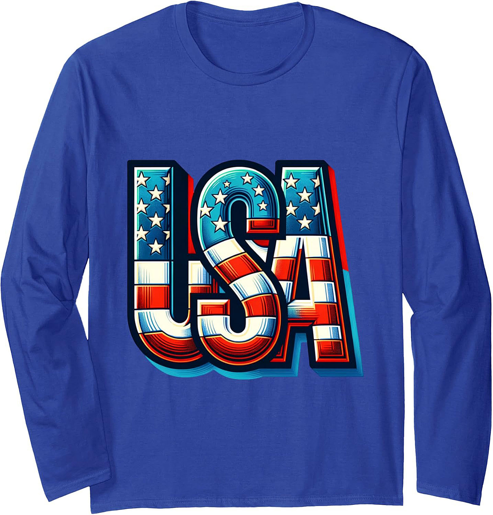 USA Pride Graphic Crewneck Sweatshirt | Cozy Patriotic Pullover