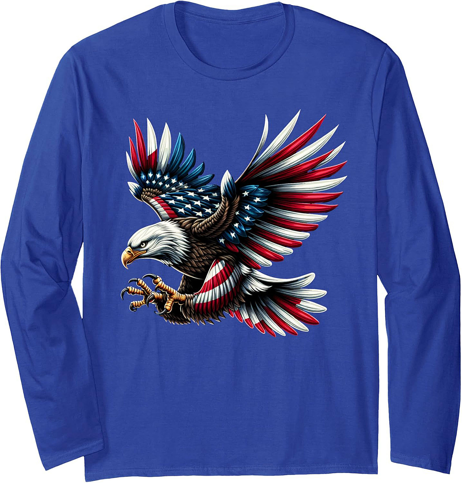 Patriotic Eagle Graphic Sweatshirt | American Flag Crewneck