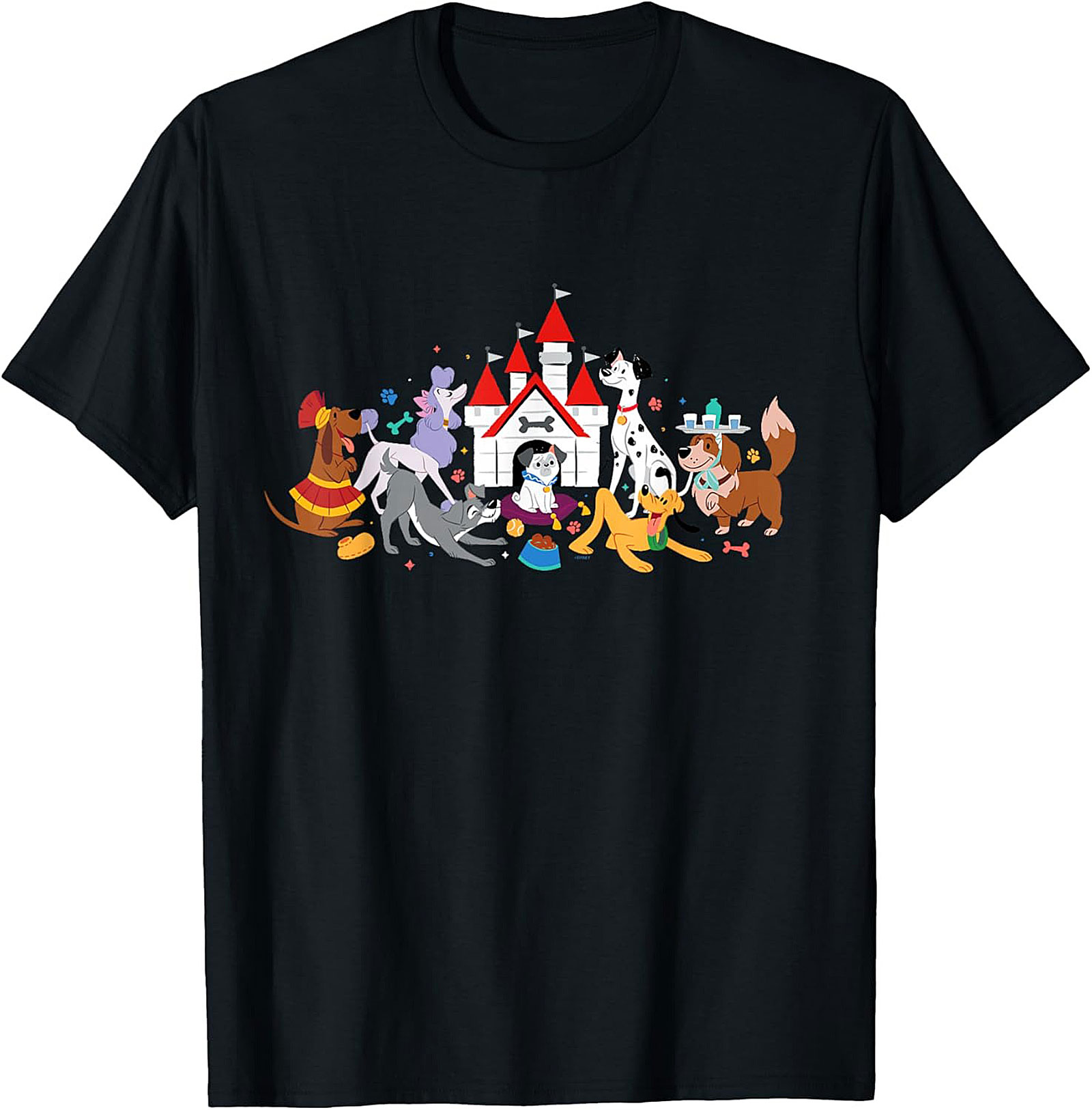 Magical Dog Castle Graphic Tee | Fun Pet Lover Unisex Shirt