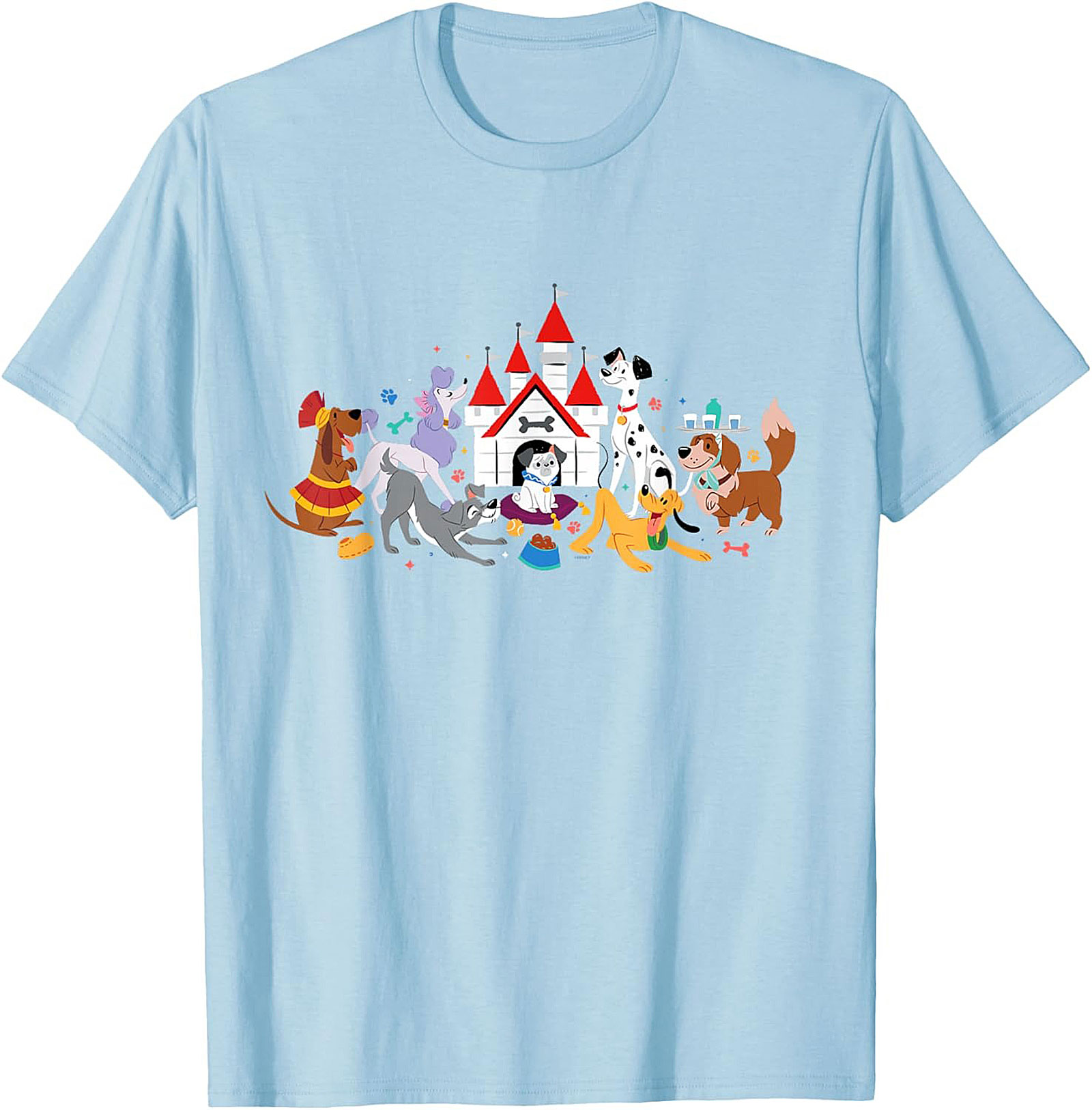 Magical Dog Castle Graphic Tee | Fun Pet Lover Unisex Shirt