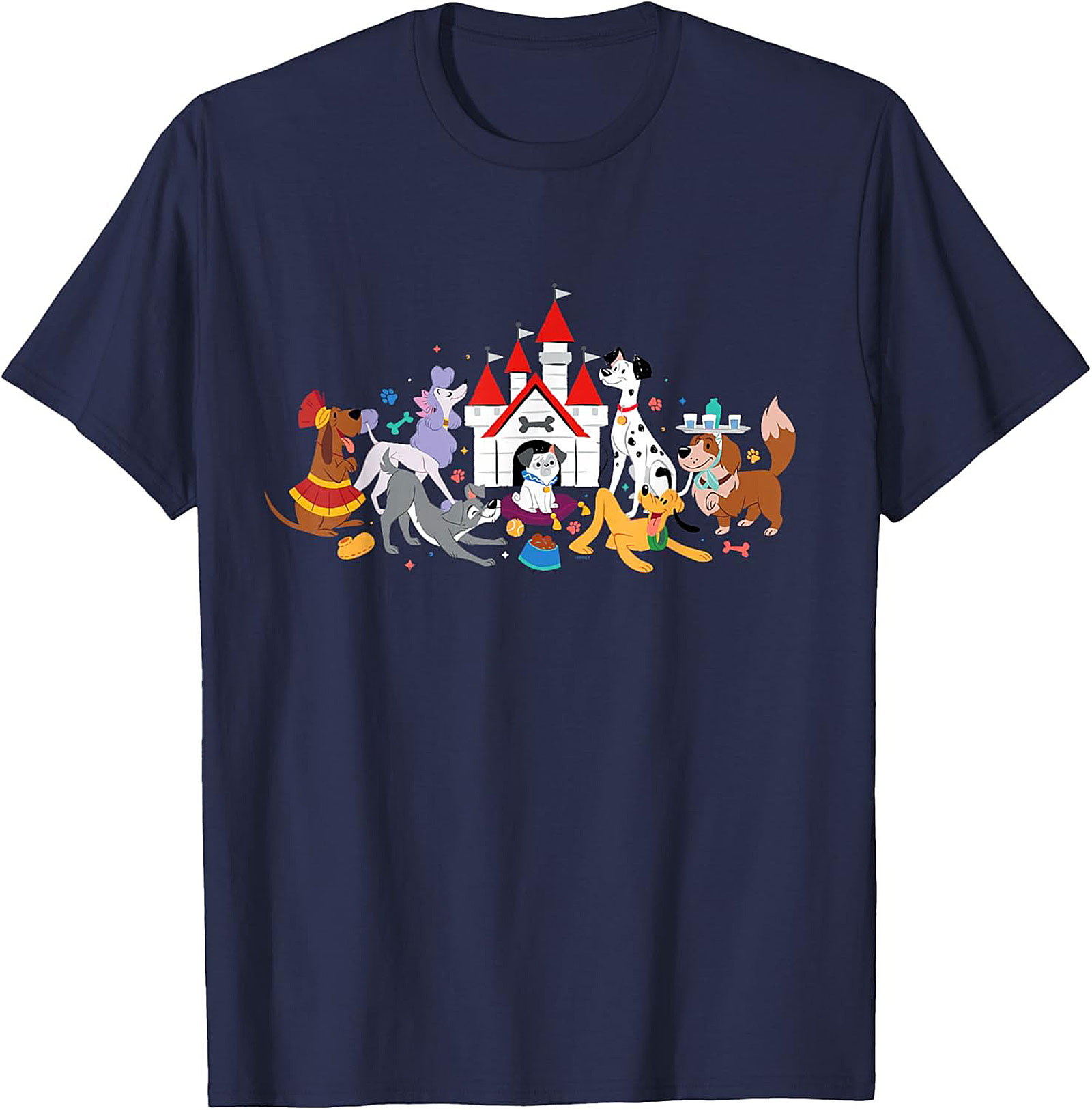 Magical Dog Castle Graphic Tee | Fun Pet Lover Unisex Shirt