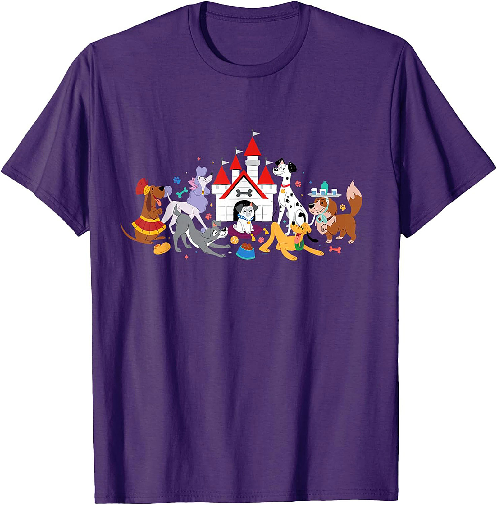 Magical Dog Castle Graphic Tee | Fun Pet Lover Unisex Shirt