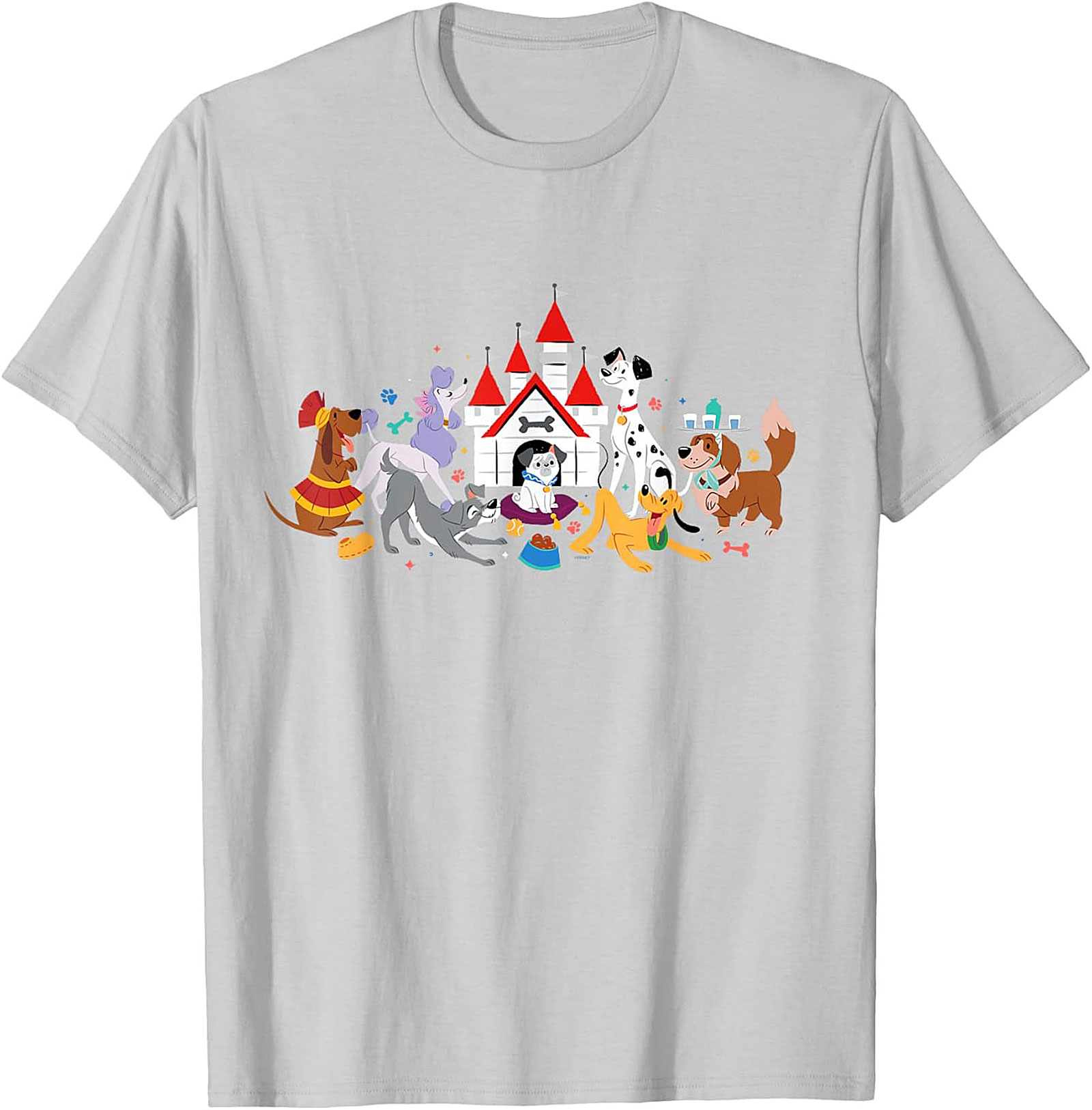 Magical Dog Castle Graphic Tee | Fun Pet Lover Unisex Shirt