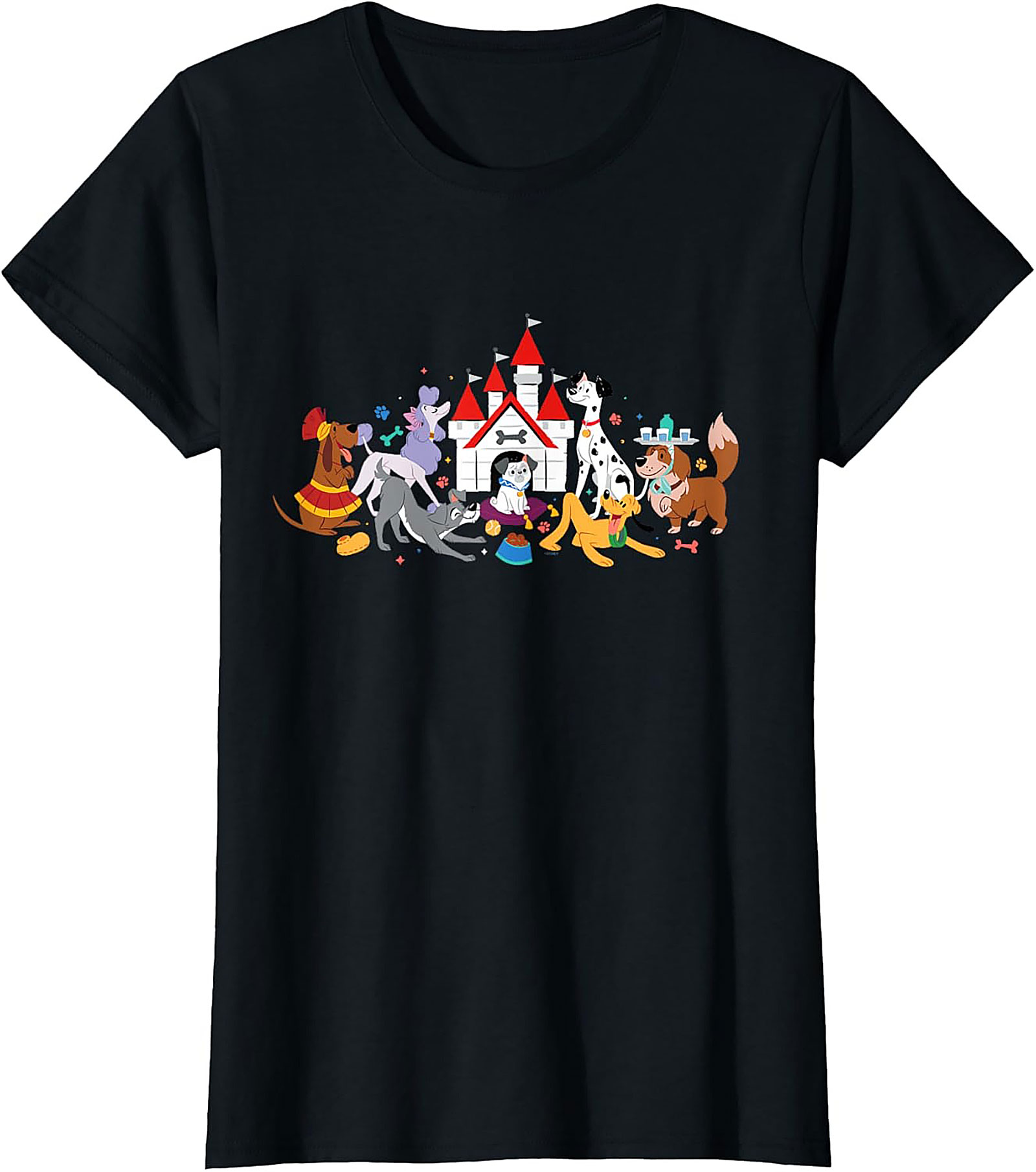 Magical Dog Castle Graphic Tee | Fun Pet Lover Unisex Shirt