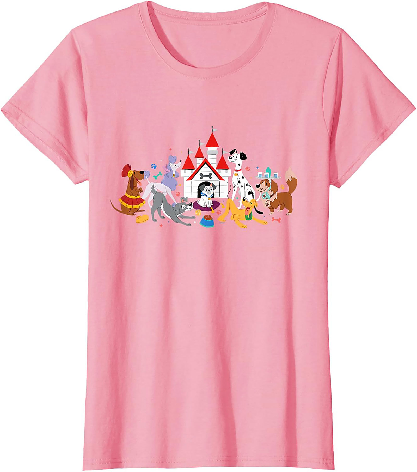 Magical Dog Castle Graphic Tee | Fun Pet Lover Unisex Shirt