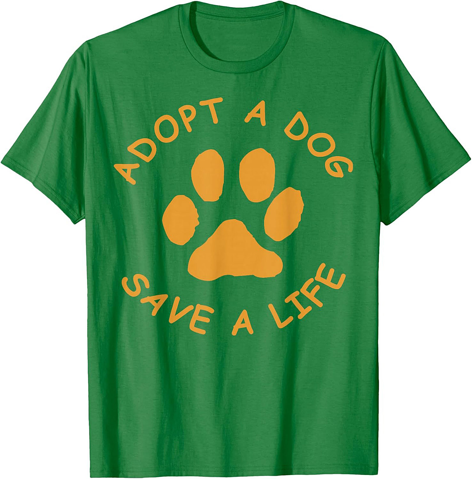 Adopt A Dog Save A Life Paw Print Dog Adoption T-Shirt