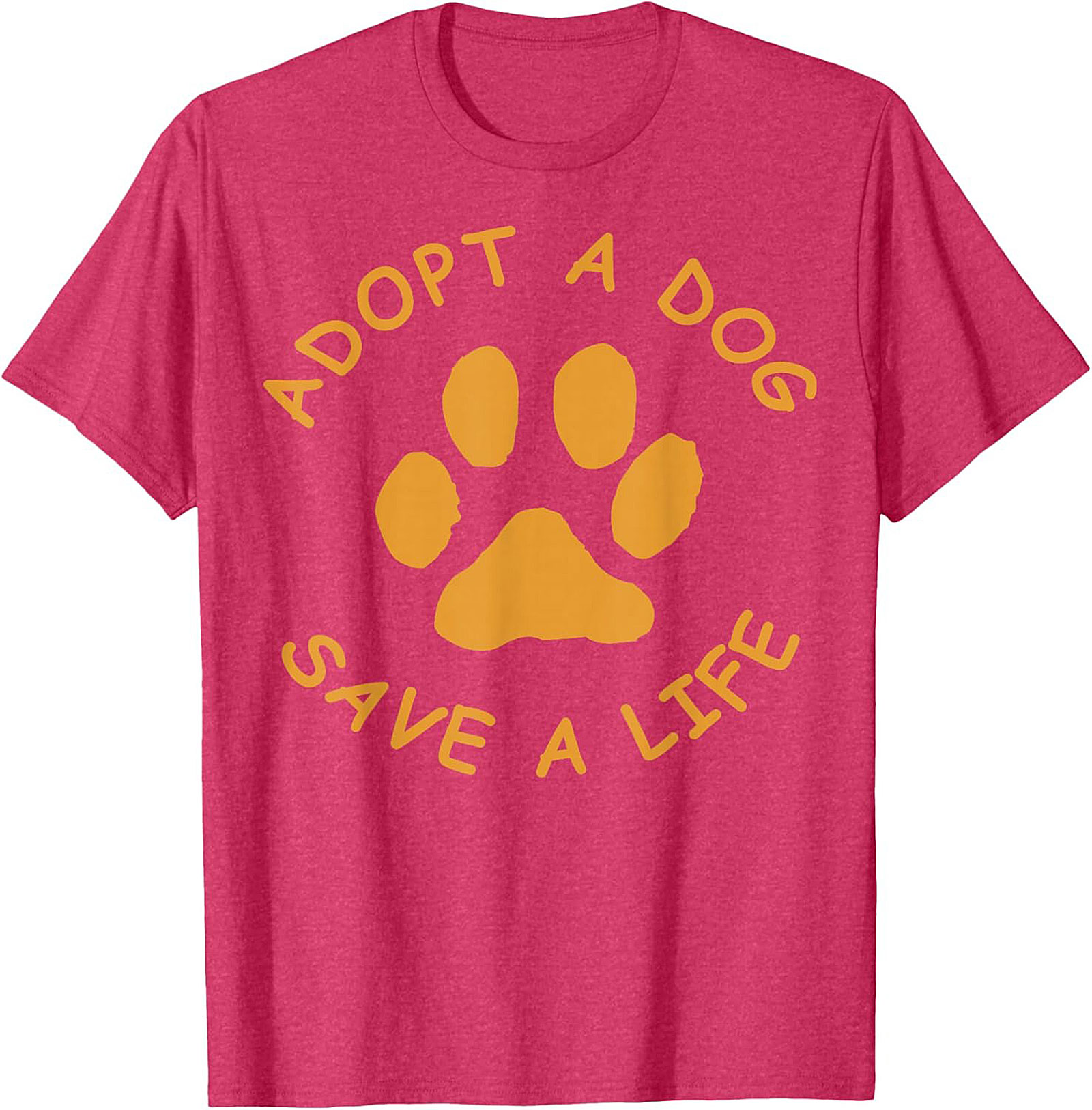 Adopt A Dog Save A Life Paw Print Dog Adoption T-Shirt