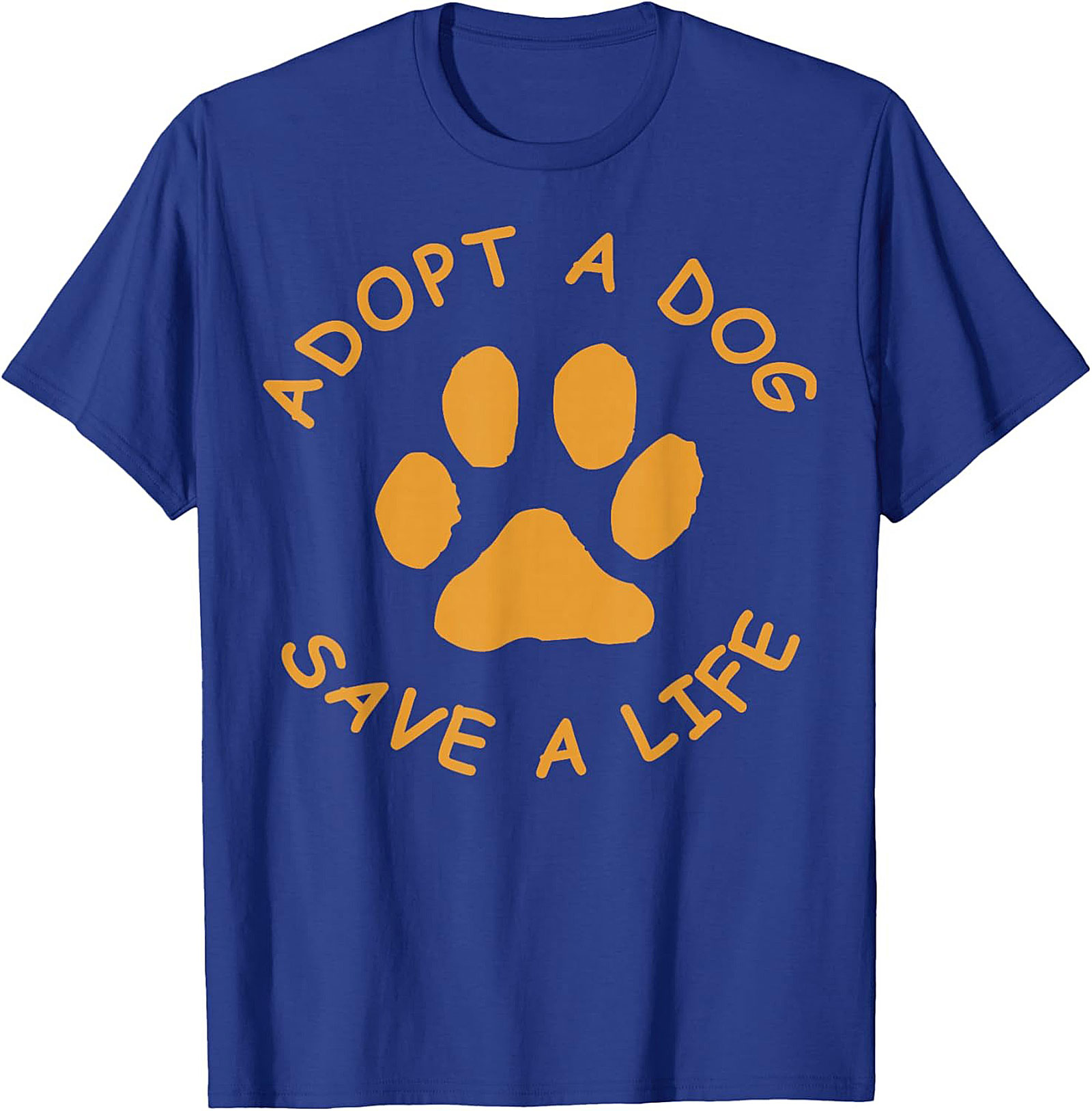 Adopt A Dog Save A Life Paw Print Dog Adoption T-Shirt