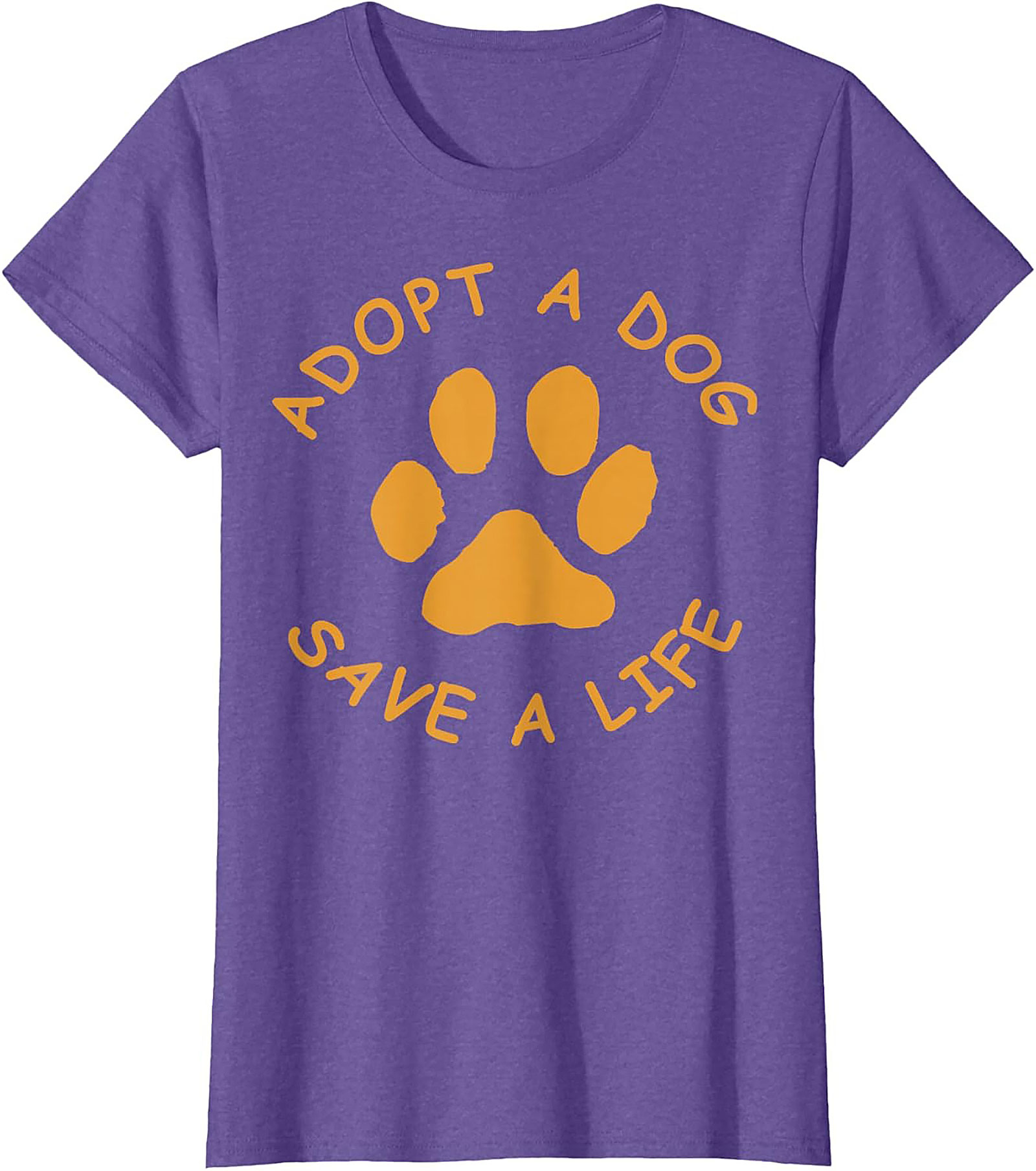 Adopt A Dog Save A Life Paw Print Dog Adoption T-Shirt