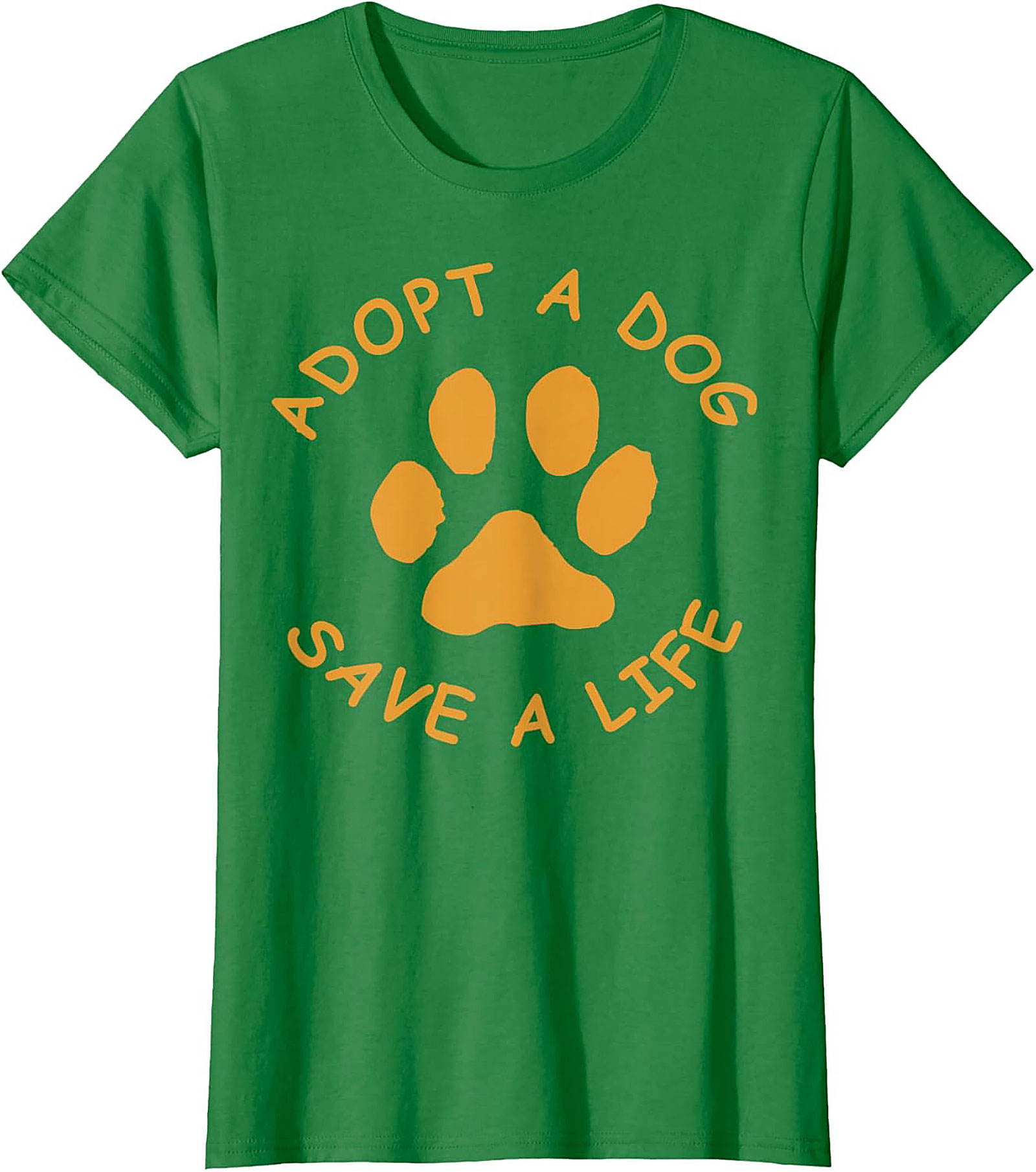Adopt A Dog Save A Life Paw Print Dog Adoption T-Shirt