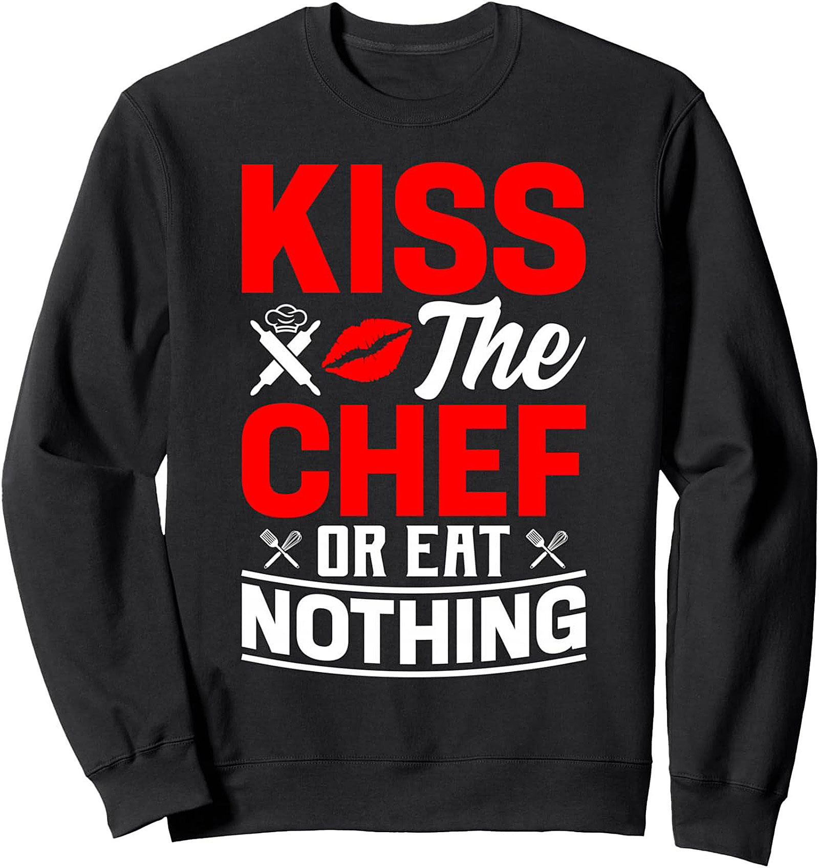 Funny Chef Graphic Tee Kiss The Chef Shirt Gift Idea