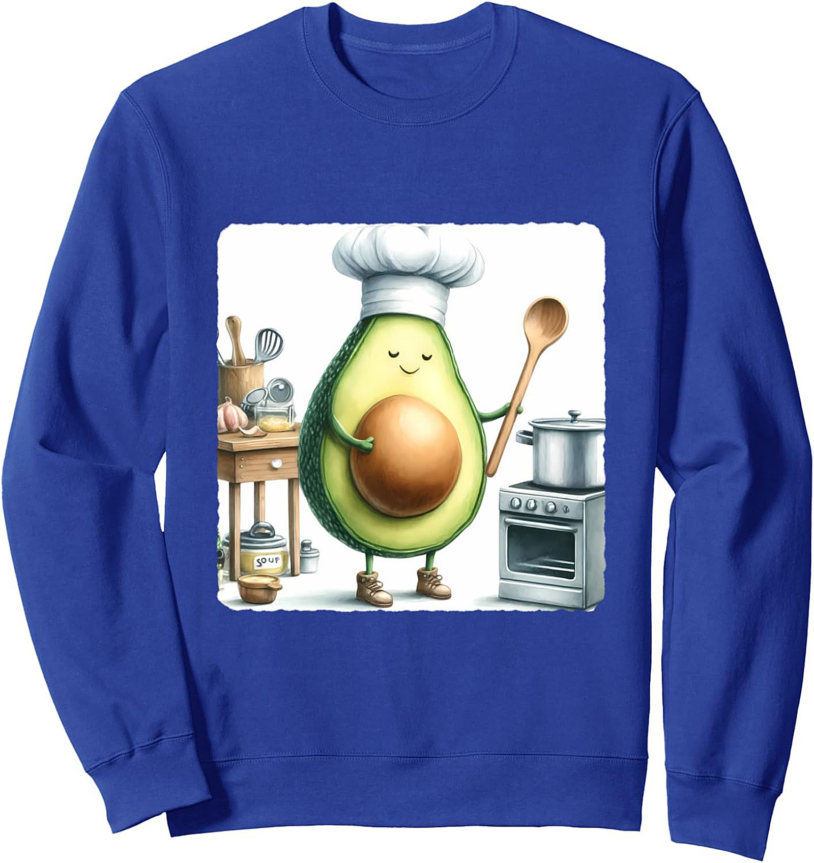 Avocado Chef T-Shirt  Funny Cooking Graphic Tee