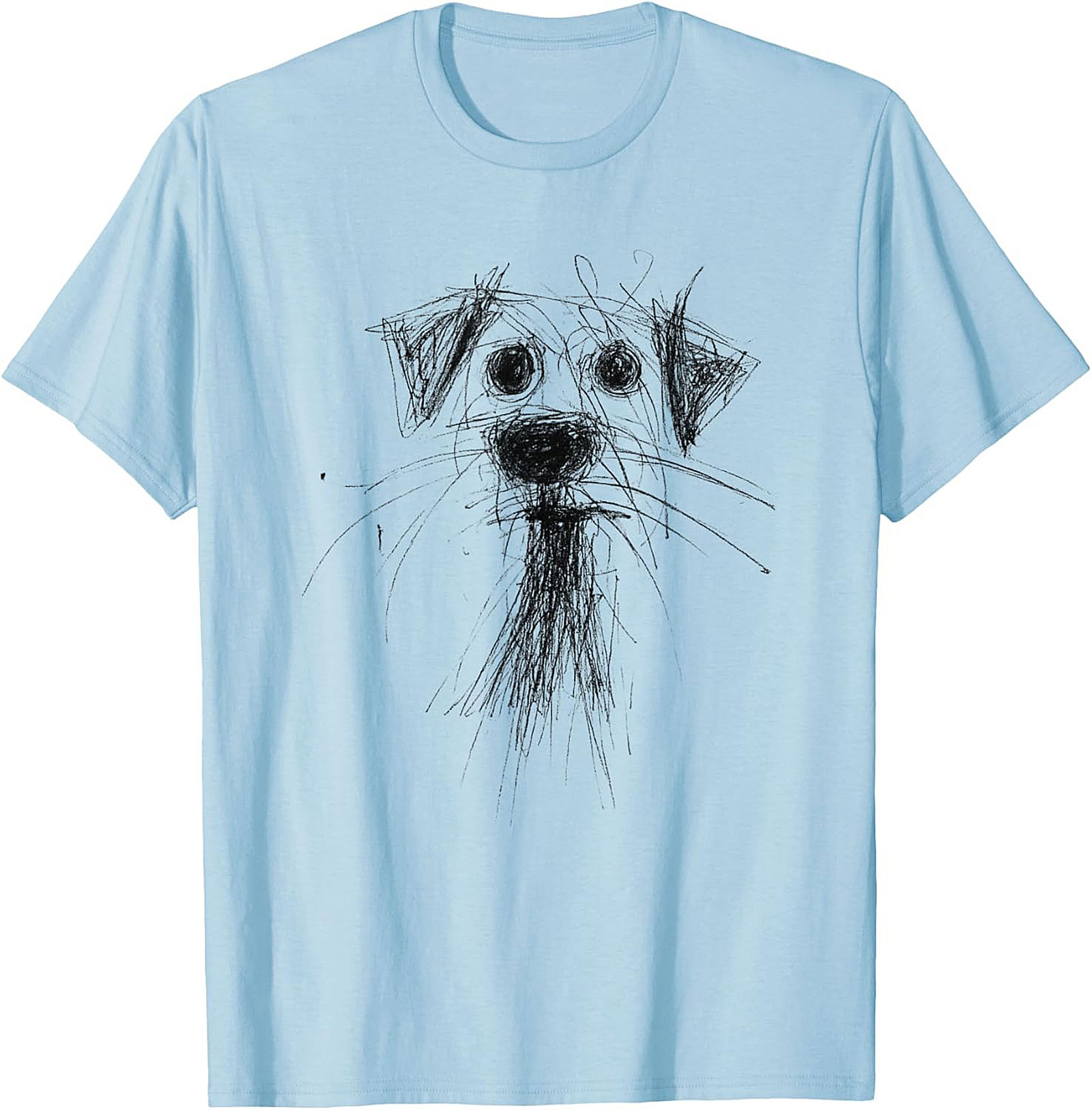 Abstract Sketch Dog T-Shirt – The Perfectly Imperfect Doodle Dog Tee