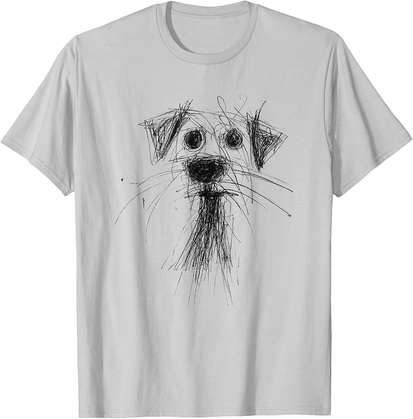 Abstract Sketch Dog T-Shirt – The Perfectly Imperfect Doodle Dog Tee