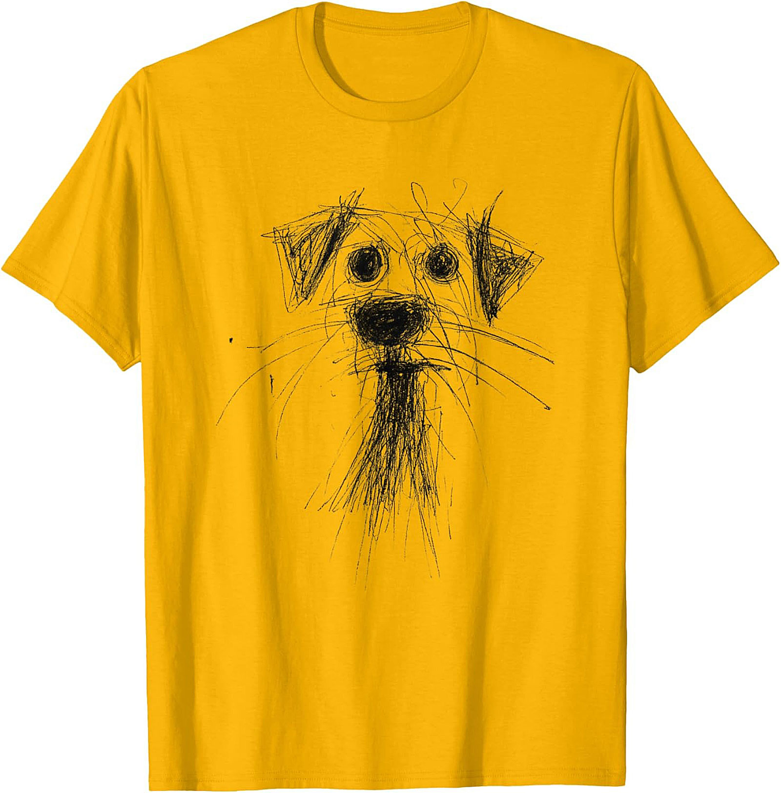 Abstract Sketch Dog T-Shirt – The Perfectly Imperfect Doodle Dog Tee