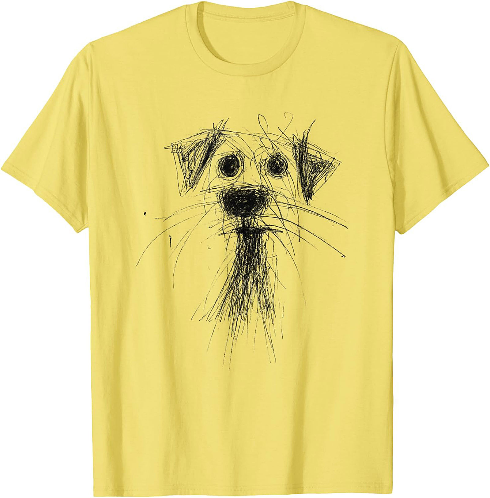 Abstract Sketch Dog T-Shirt – The Perfectly Imperfect Doodle Dog Tee