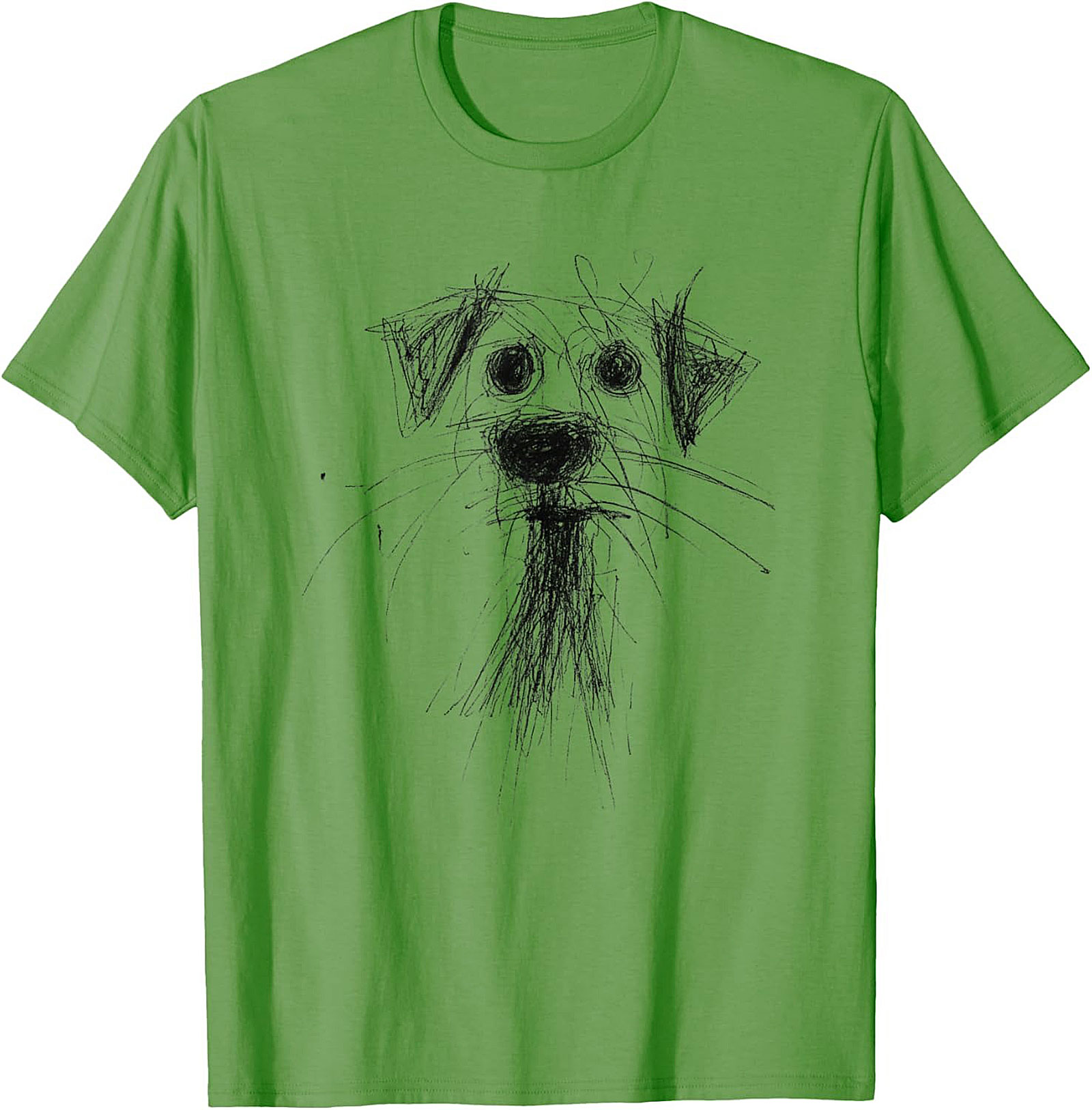 Abstract Sketch Dog T-Shirt – The Perfectly Imperfect Doodle Dog Tee