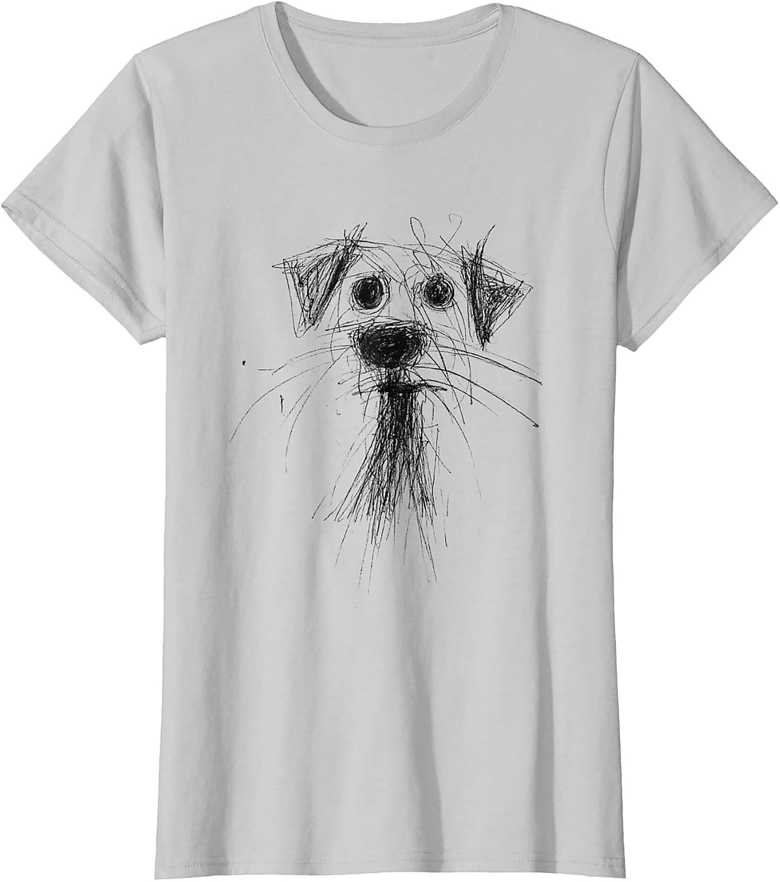 Abstract Sketch Dog T-Shirt – The Perfectly Imperfect Doodle Dog Tee