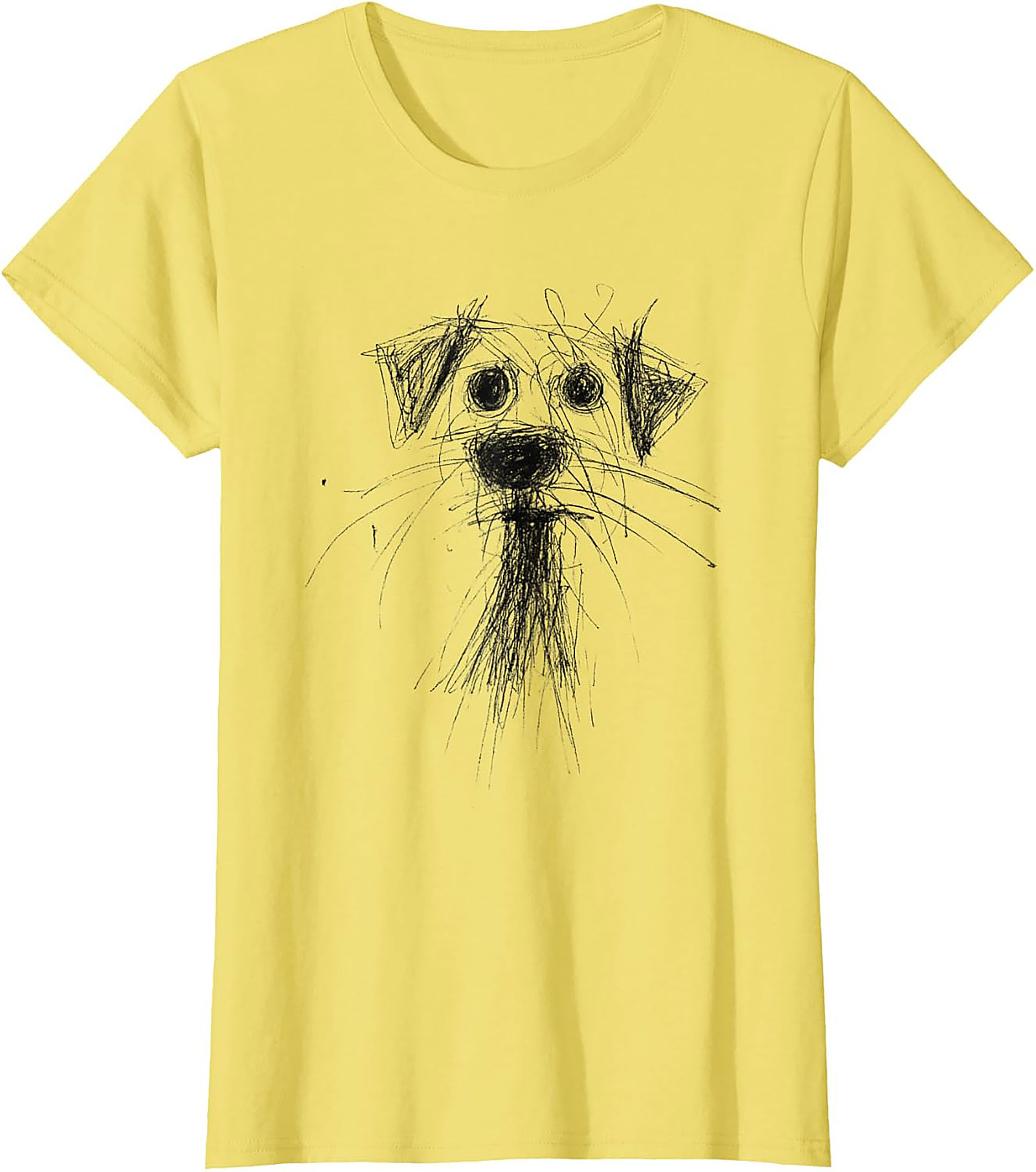 Abstract Sketch Dog T-Shirt – The Perfectly Imperfect Doodle Dog Tee