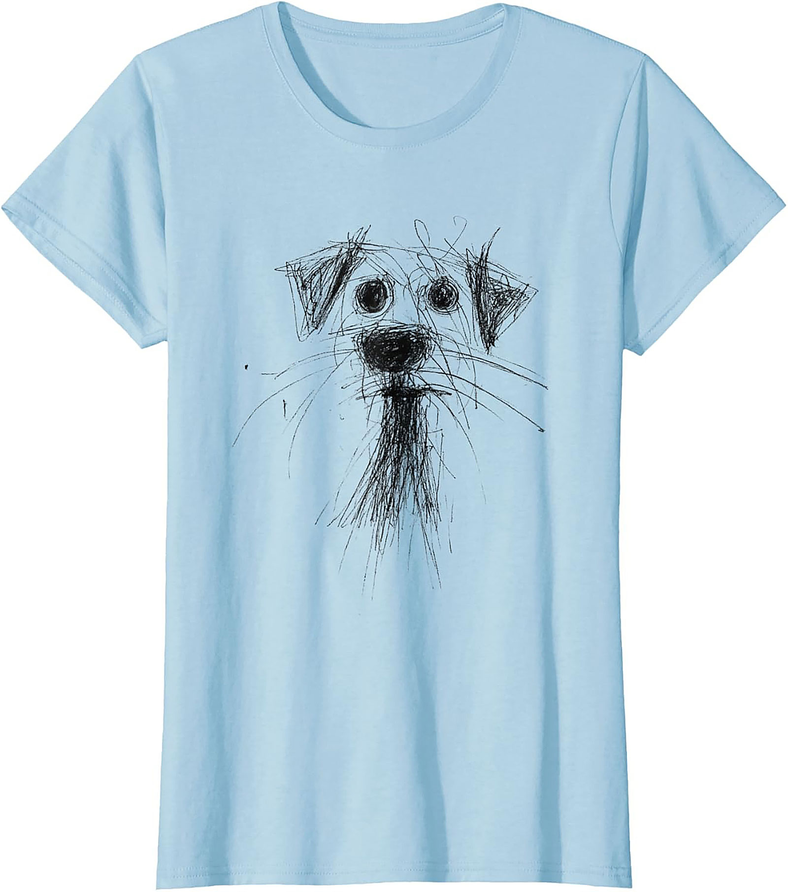 Abstract Sketch Dog T-Shirt – The Perfectly Imperfect Doodle Dog Tee