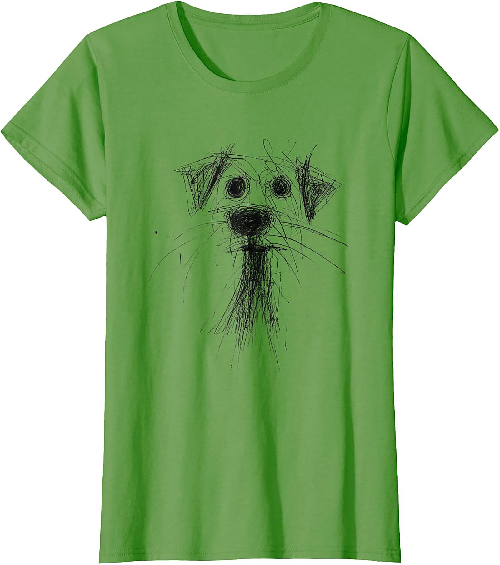 Abstract Sketch Dog T-Shirt – The Perfectly Imperfect Doodle Dog Tee