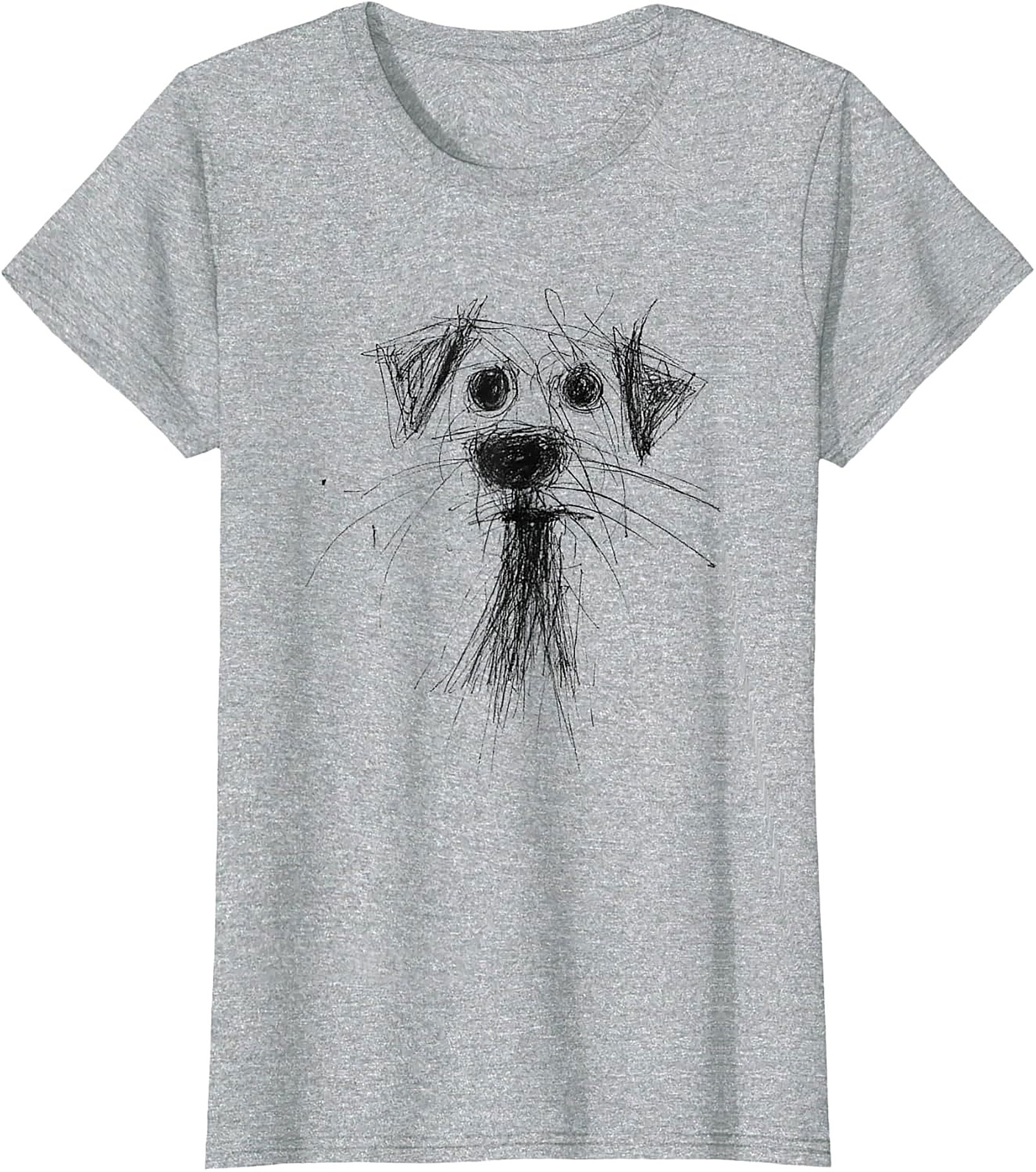 Abstract Sketch Dog T-Shirt – The Perfectly Imperfect Doodle Dog Tee
